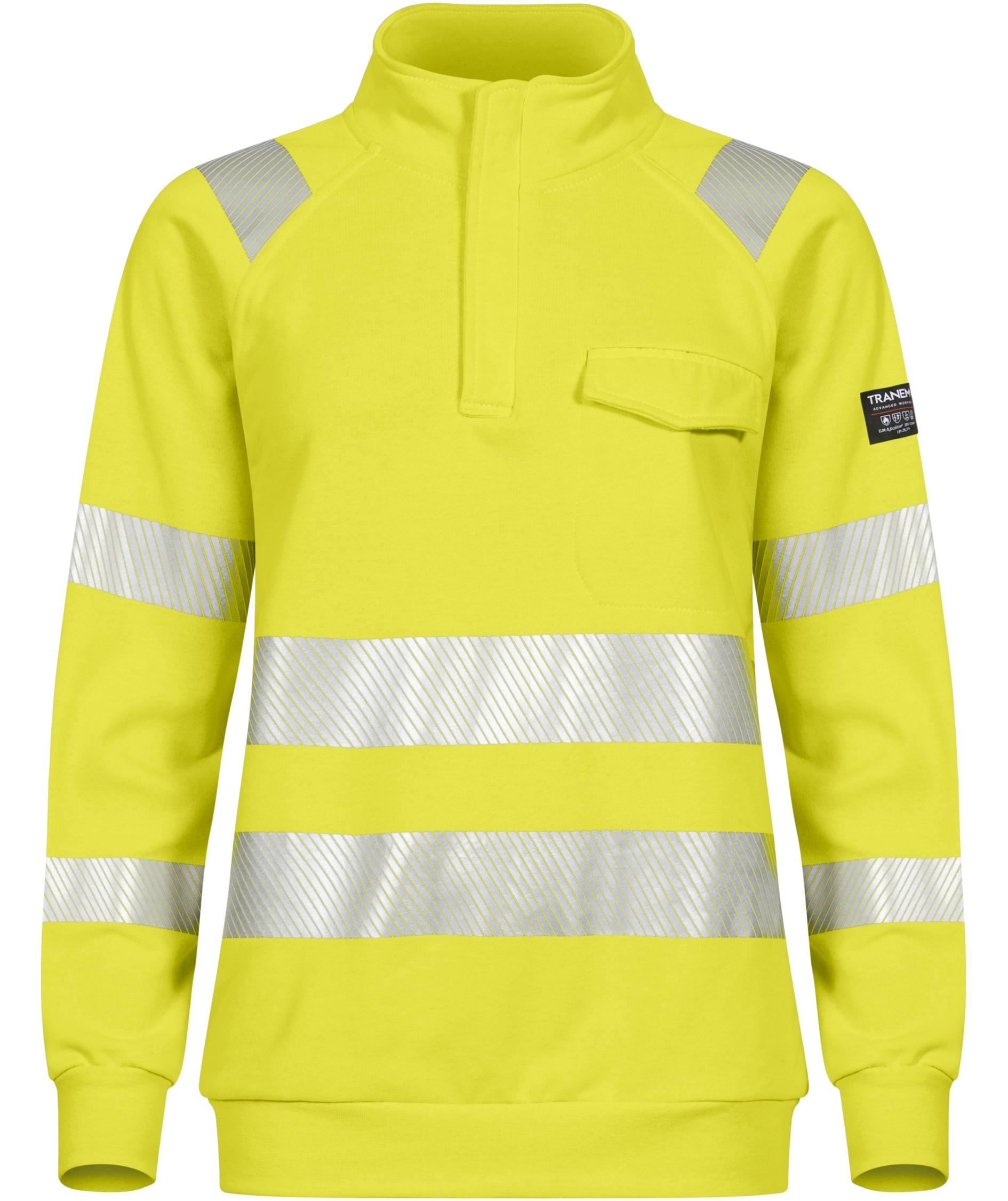 Tranemo FR Damen Sweatshirt, Hi-Vis Gelb