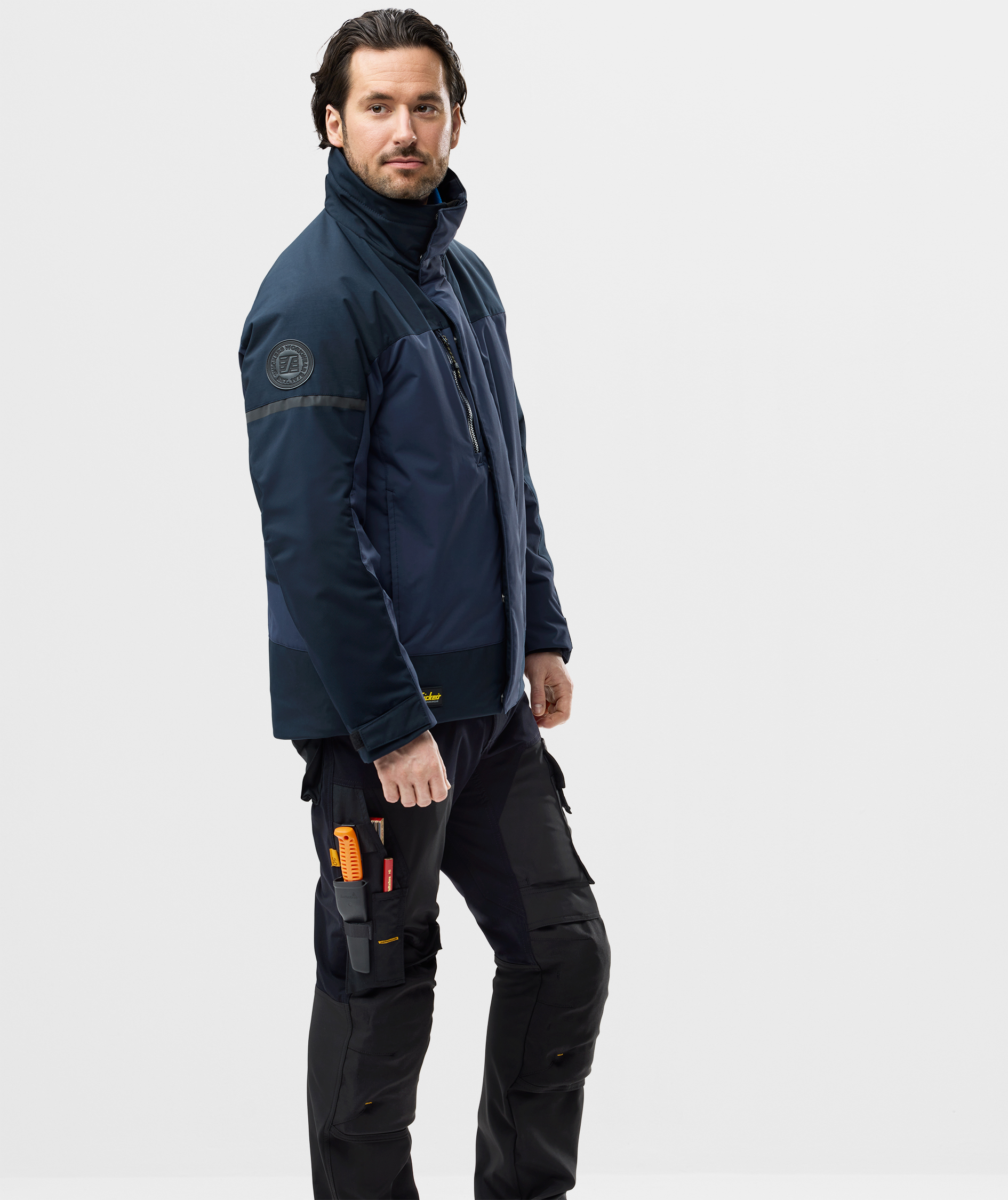 Snickers AllroundWork vinterjakke 1106, Navy/Dark Navy, large image number 4