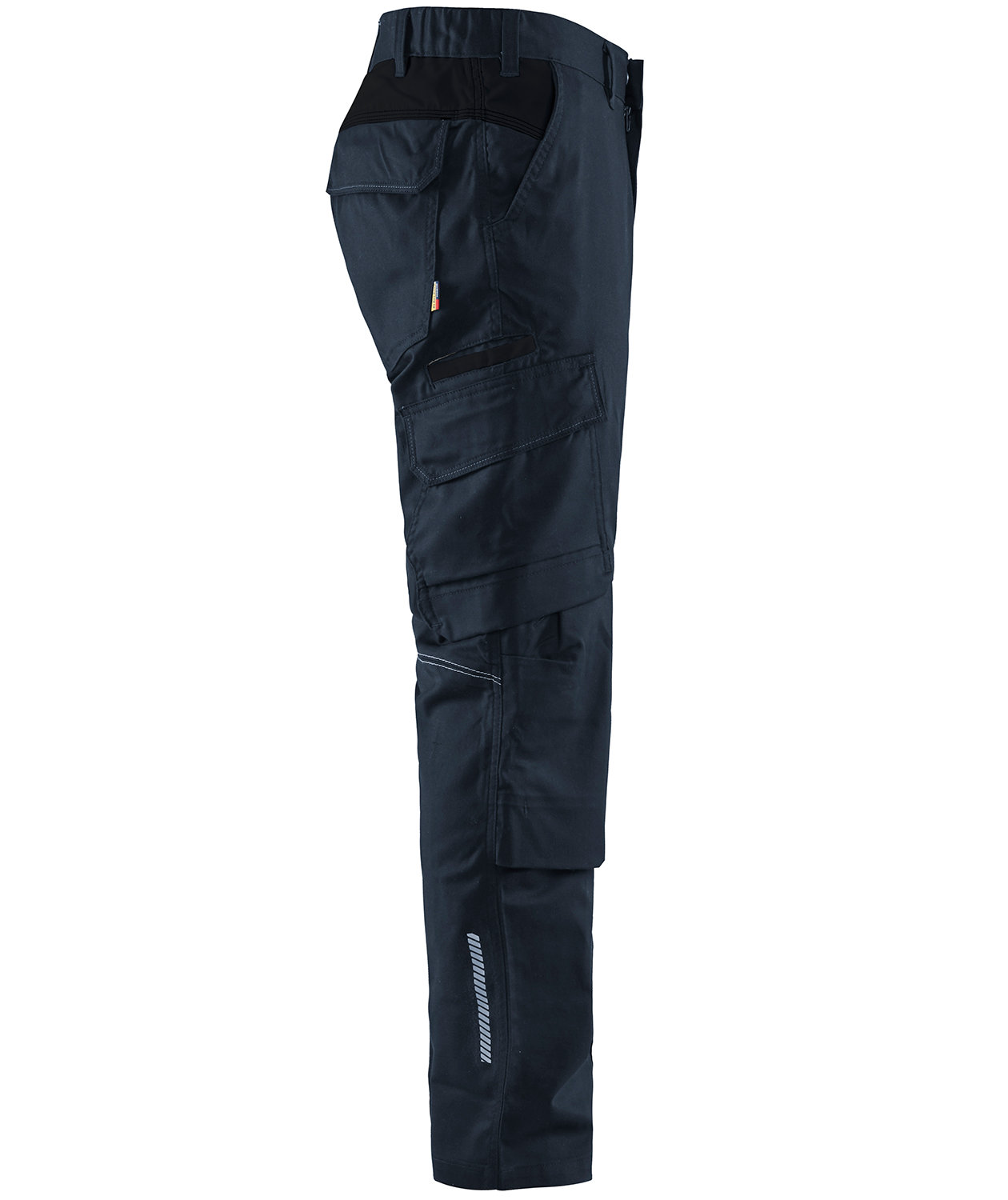 Bl&aring;kl&auml;der arbejdsbukser, M&oslash;rk Marinebl&aring;/Sort, large image number 3