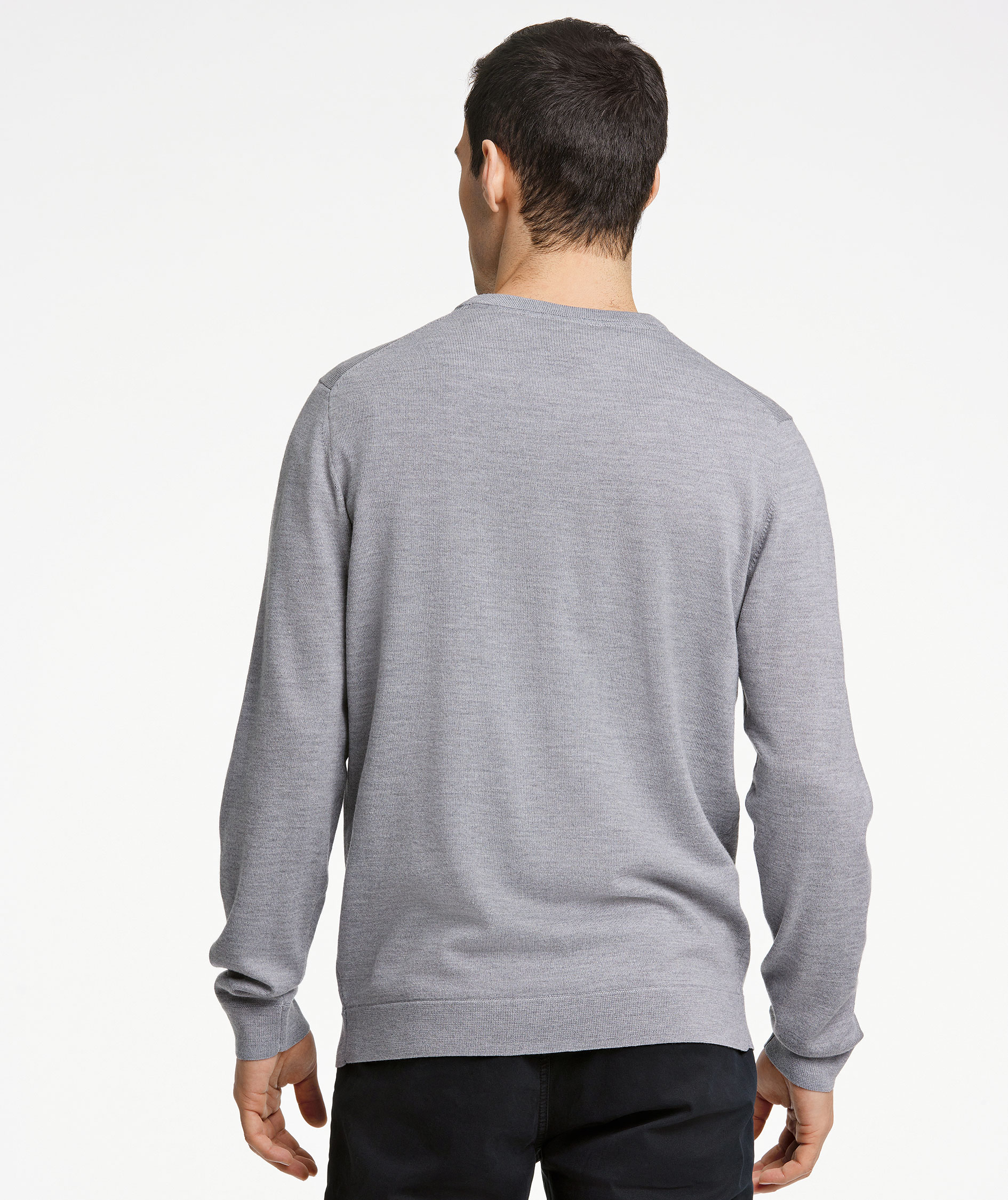 Lindbergh Strickpullover mit Merinowolle, Grey Mel, large image number 6