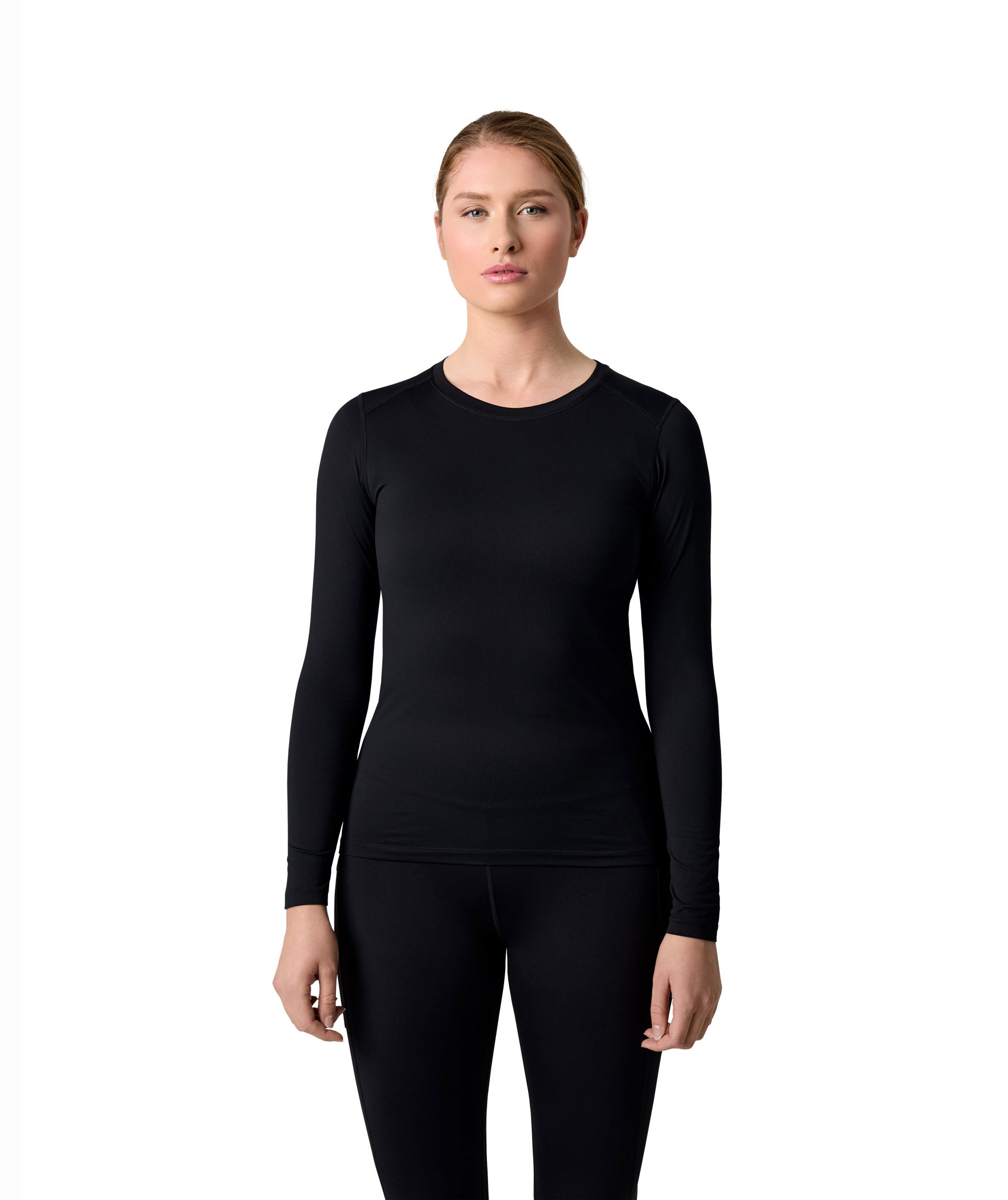 GEYSER&nbsp;Active l&aring;ng&auml;rmad T-shirt dam, Svart