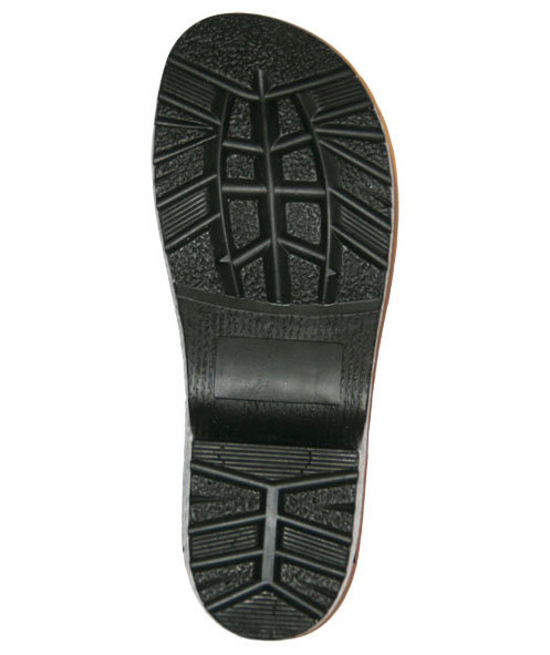 Euro-Dan PU-Fin&eacute;r tresko uten helkappe, Svart