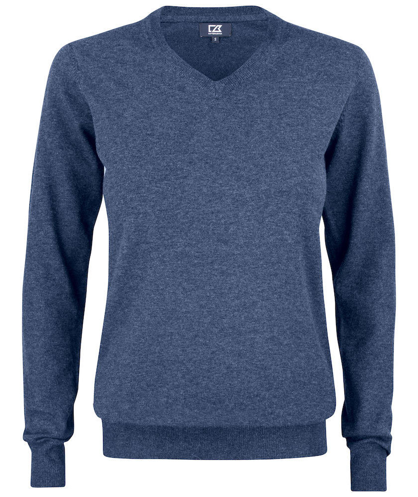 Cutter & Buck Oakville stickad tr&ouml;ja dam, Navy melange, Navy melange, swatch