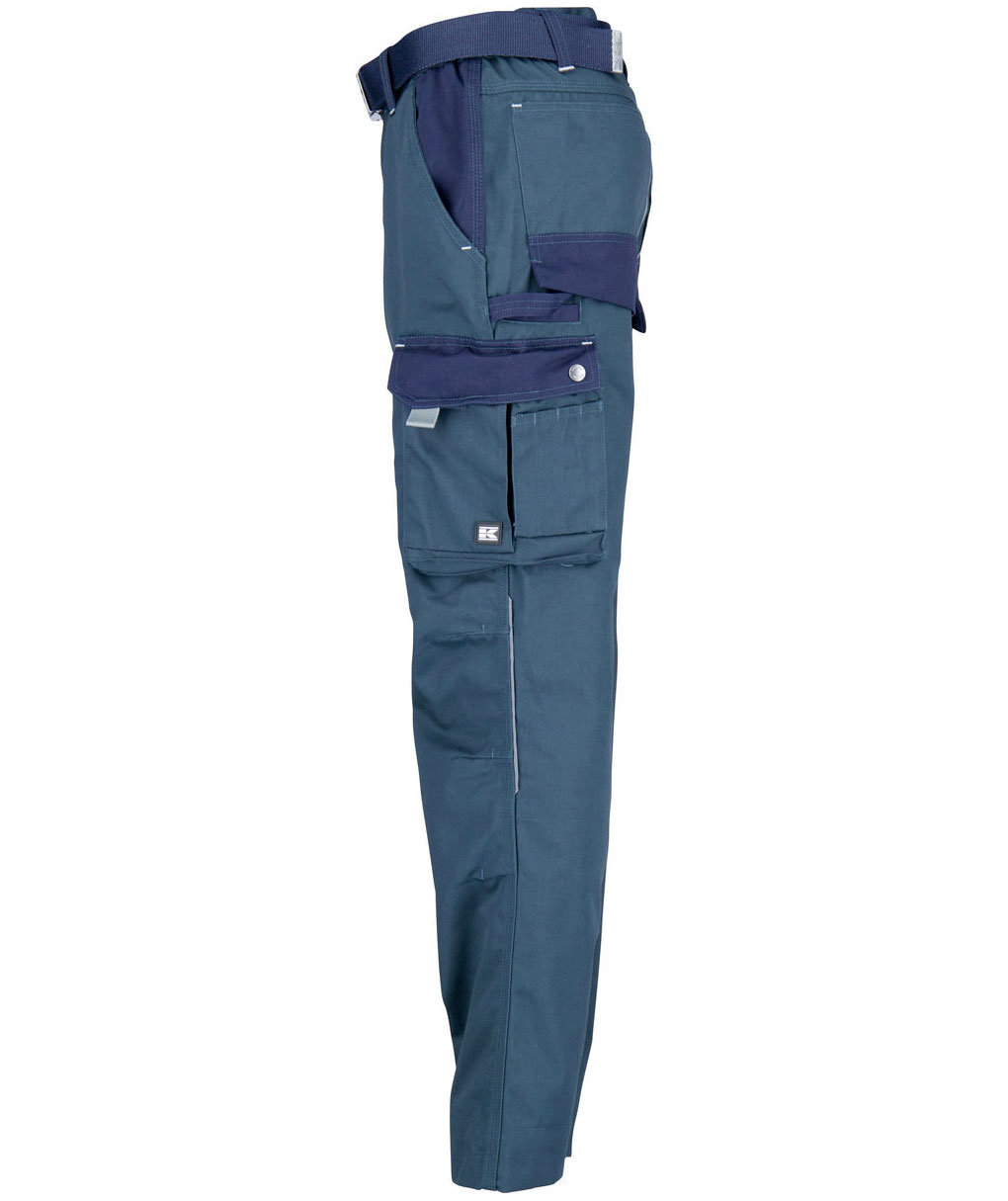 Kramp Original arbeidsbukse med belte, Gr&oslash;nn/Marine