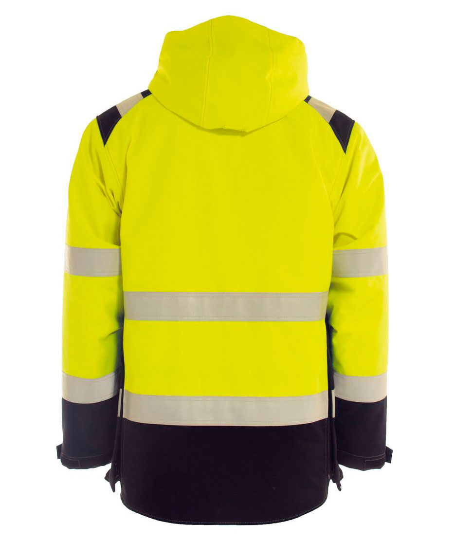 Tranemo FR Winterjacke, Hi-vis gelb/marineblau