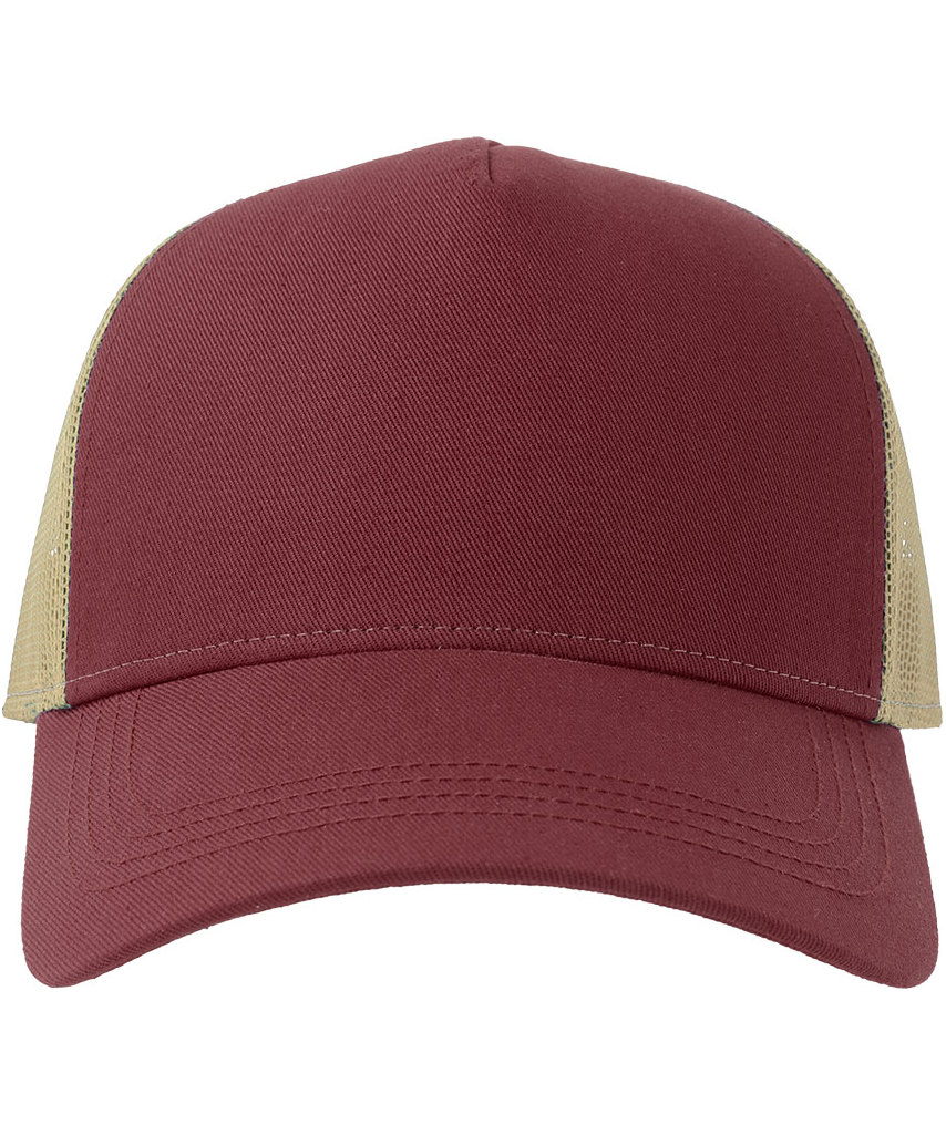 Atlantis Rapper Cotton-S keps, Burgundy/Stone