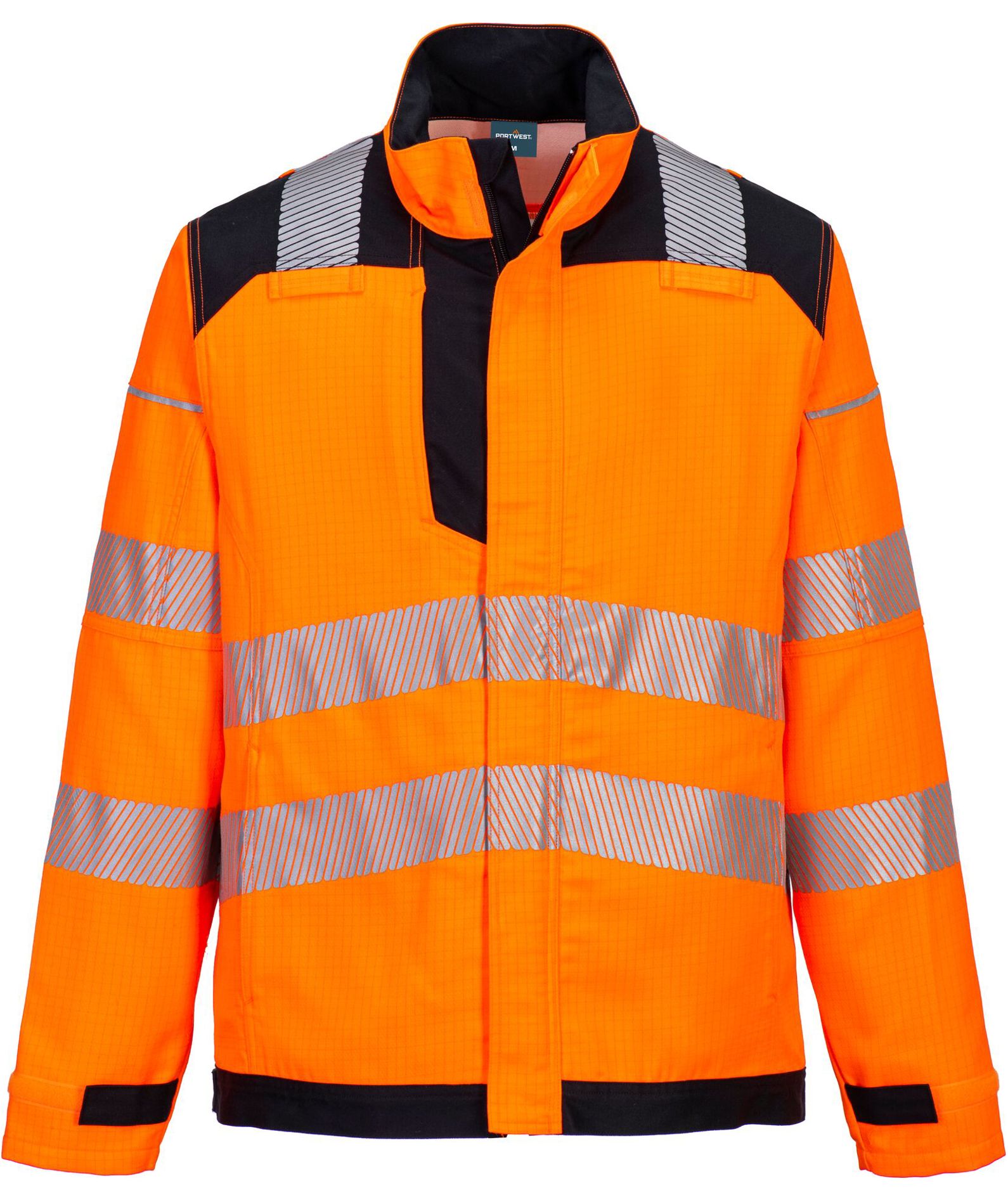 Portwest PW3 Modaflame HVO arbetsjacka, Varsel Orange/Svart