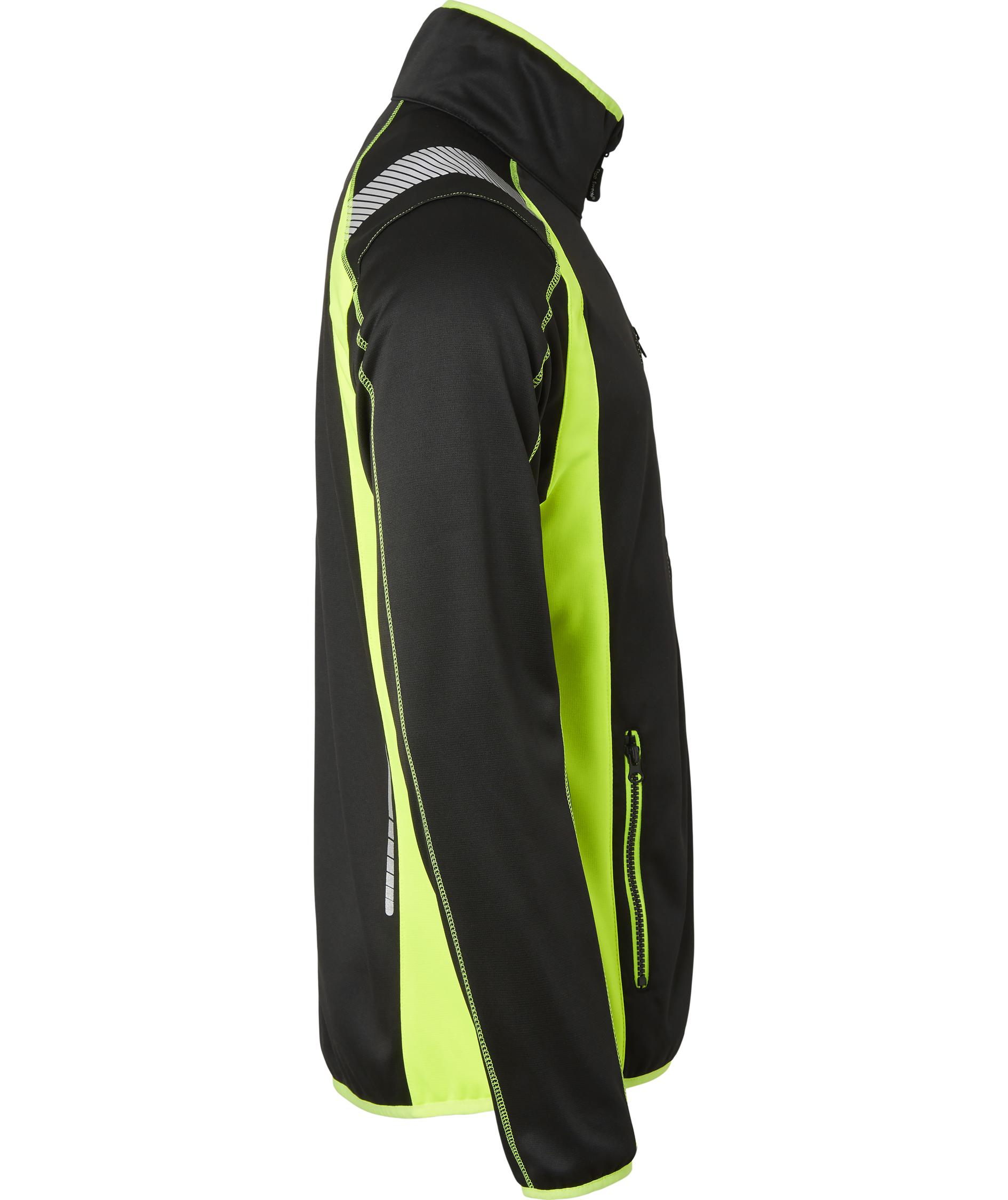 Top Swede cardigan 275, Black/Hi-Vis Yellow, large image number 2