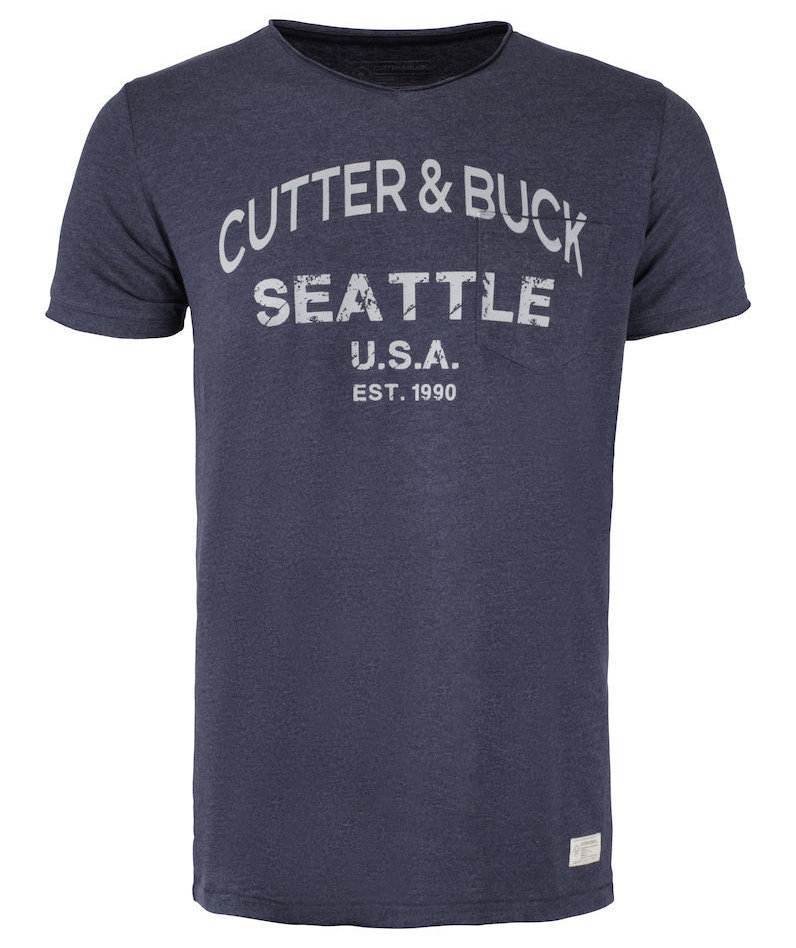 Cutter & Buck Pacific City T-shirt, Denim Melange, large image number 0