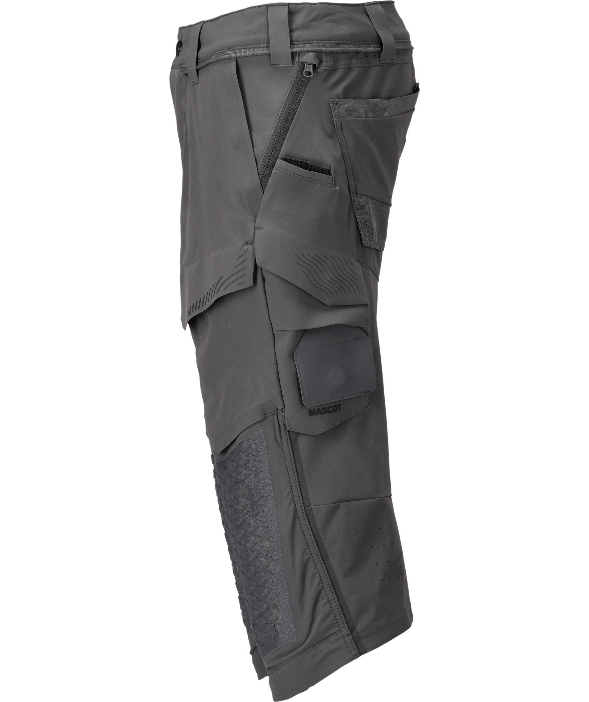 Mascot Customized arbeidsknickers full stretch, Stein gr&aring;, large image number 3