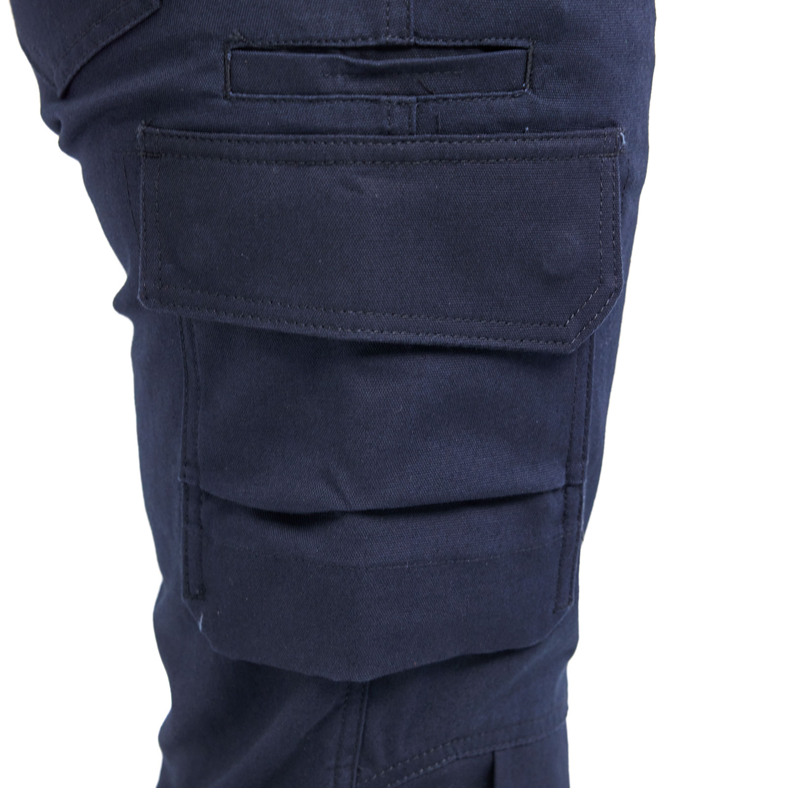 Bl&aring;kl&auml;der dame arbejdsbukser, M&oslash;rk Marine, large image number 6