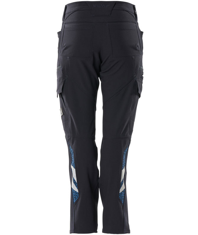 Mascot Accelerate diamond fit servicebyxa dam full stretch, M&ouml;rk Marinbl&aring;, large image number 1