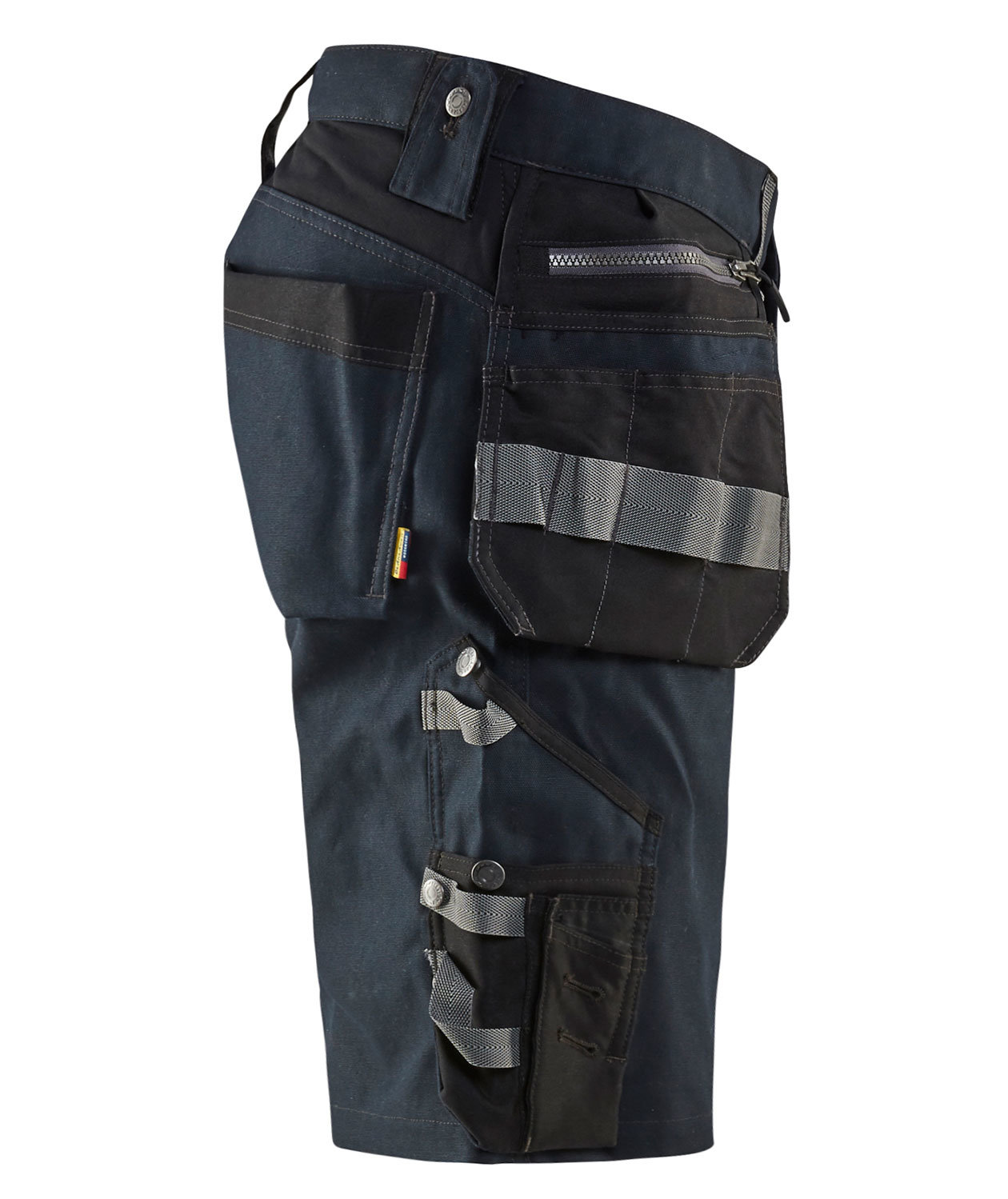 Bl&aring;kl&auml;der h&aring;ndverkershorts, M&oslash;rk Marinebl&aring;/Svart