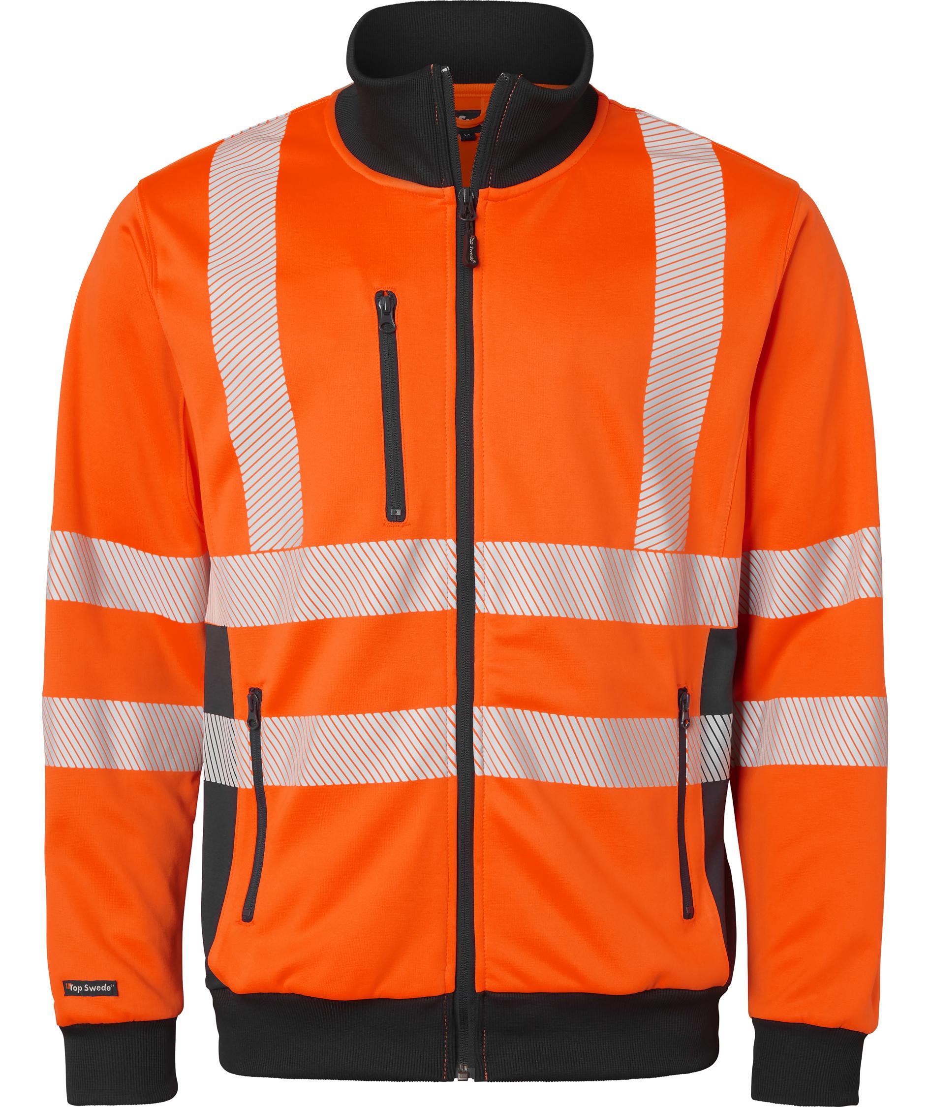 Top Swede cardigan 1529, Hi-Vis Orange/Navy, large image number 0