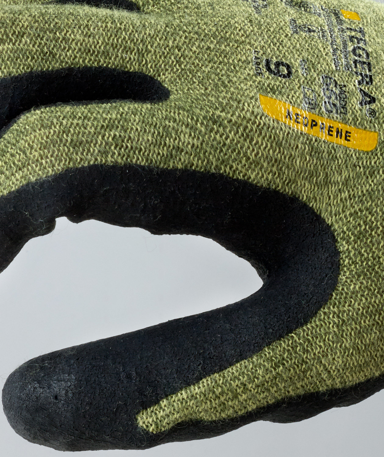 Tegera 666 sk&auml;rhandskar Cut C, Svart/Gr&ouml;n