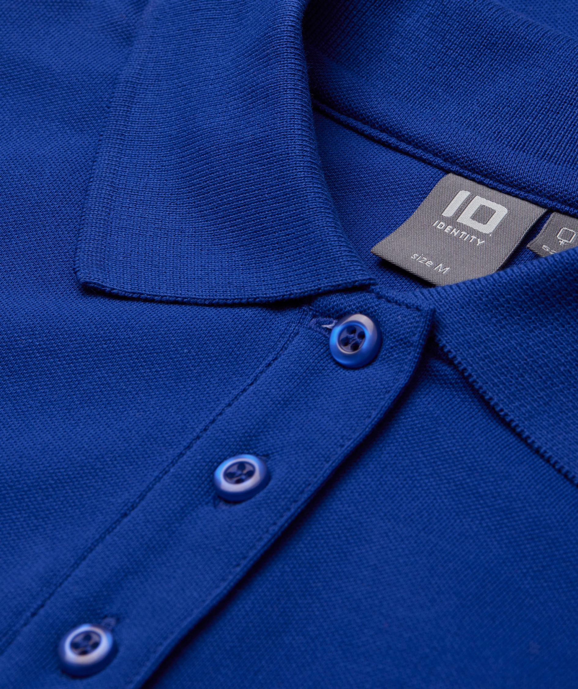 ID dame Pique Polo T-shirt med stretch, Kongebl&aring;, large image number 4