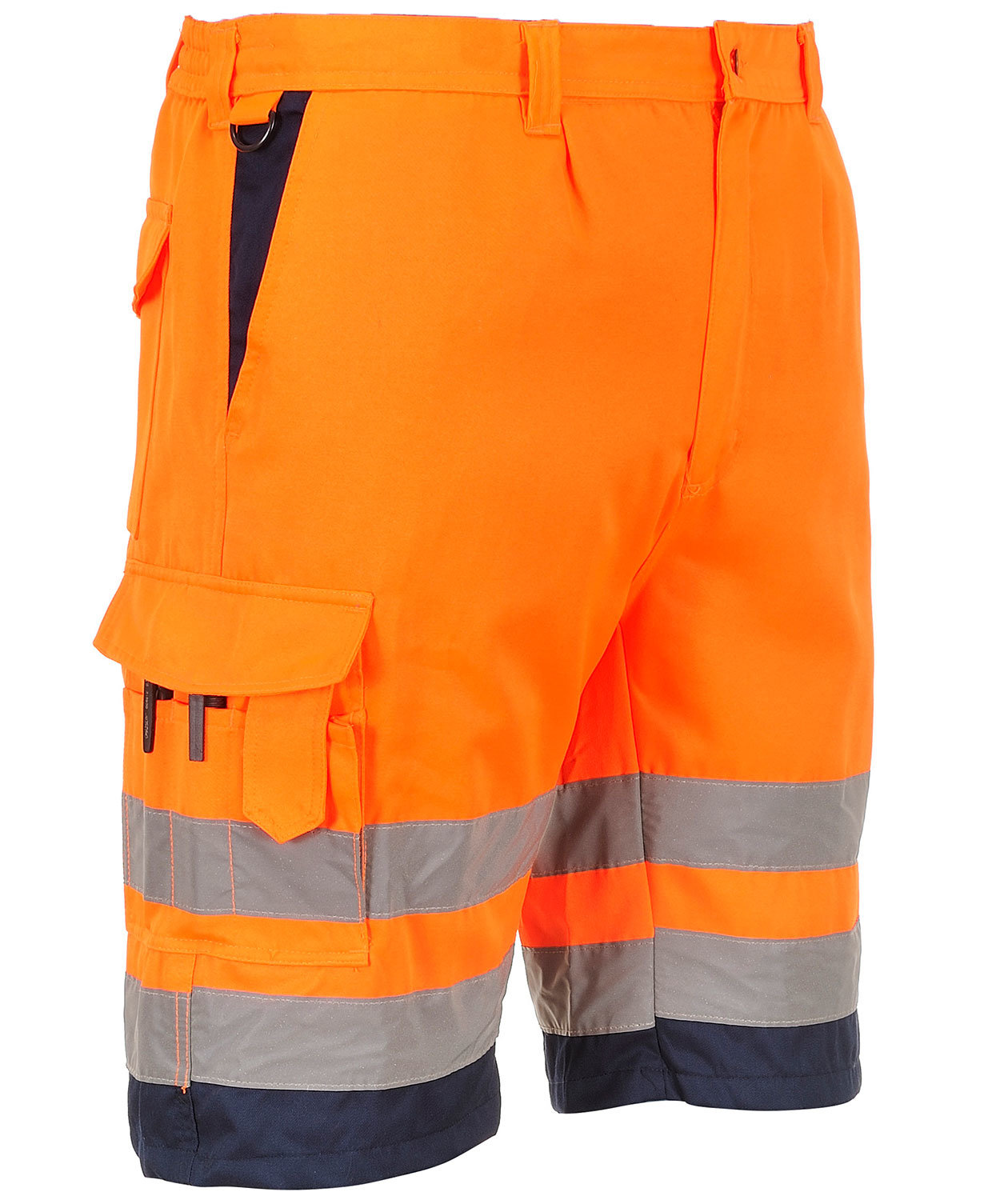 Portwest arbetsshorts, Varsel Orange/Marinbl&aring;