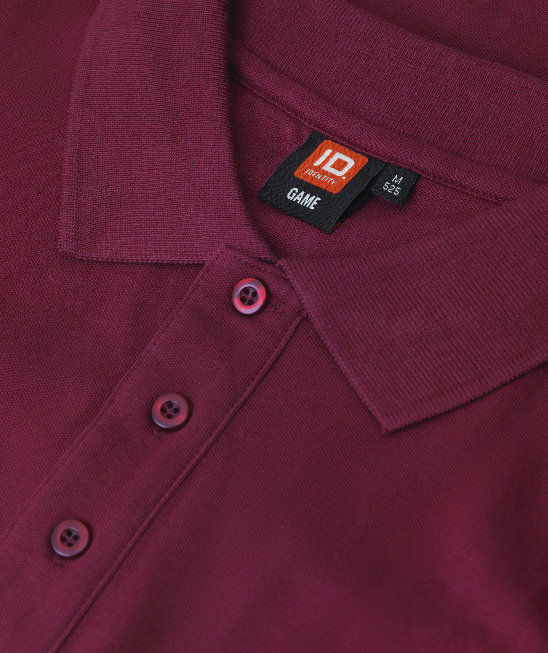 ID Stretch Poloshirt, Bordeaux, large image number 3