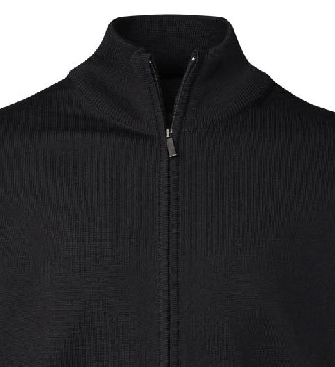 Belika Berlin strikket cardigan med merinoull, Svart, large image number 1