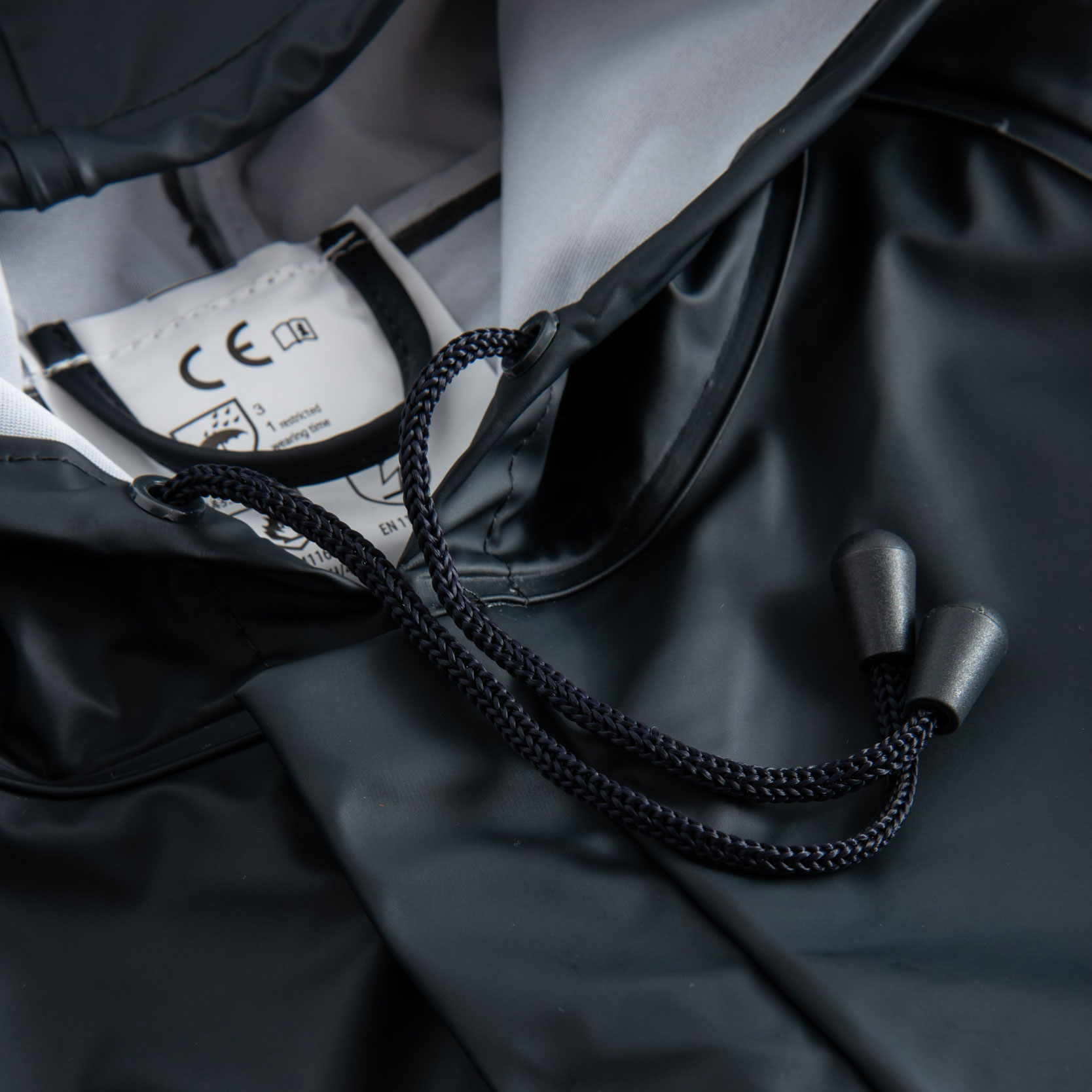 Lyngs&oslash;e PU regnjacka, Marinbl&aring;, large image number 2