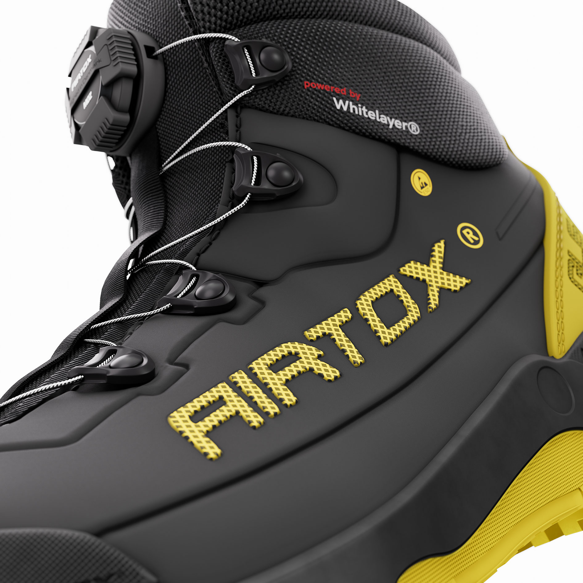 Airtox GL66-R safety boots S3S BOA, Black/Yellow, large image number 8