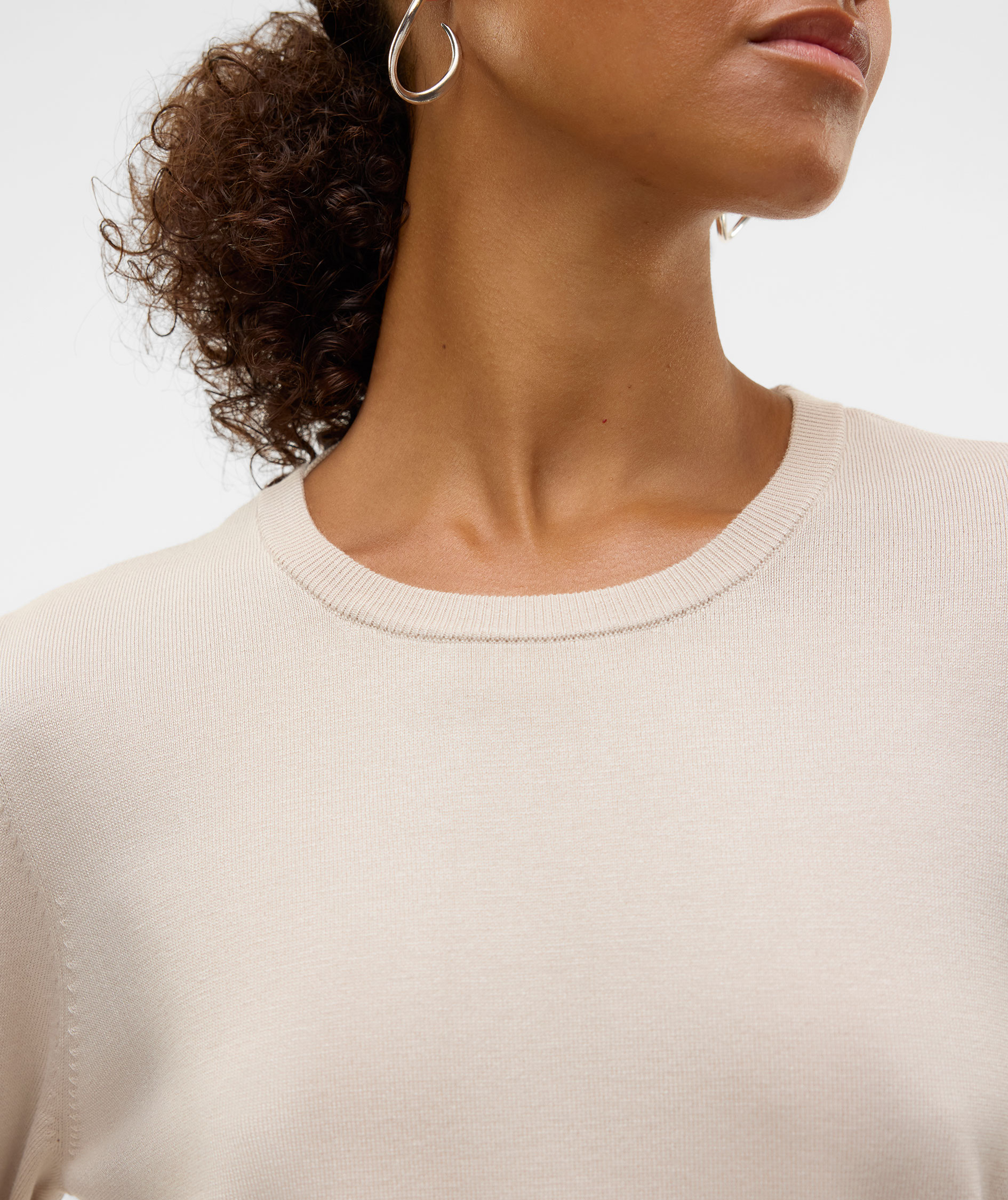 Vero Moda VMSILJE Damen Strickpullover, Moonbeam, large image number 4