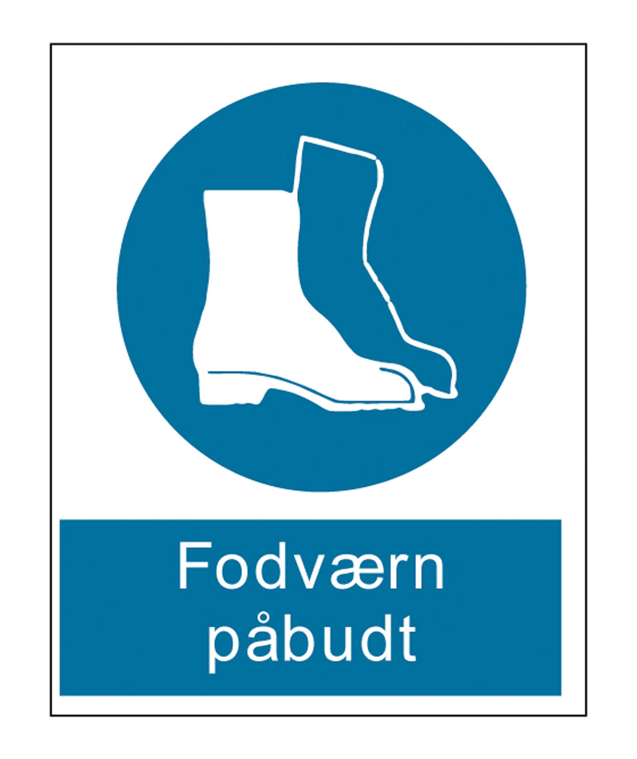 OX-ON advarselsskilt Fodv&aelig;rn p&aring;budt A4