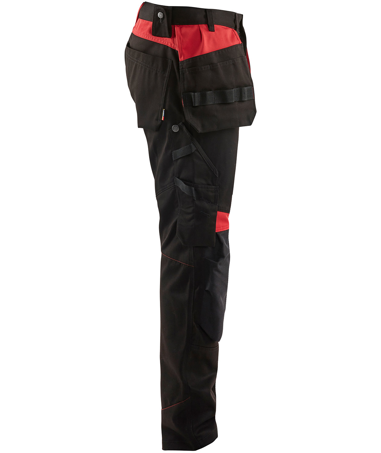 Bl&aring;kl&auml;der hantverksbyxa, Svart/R&ouml;d, large image number 3