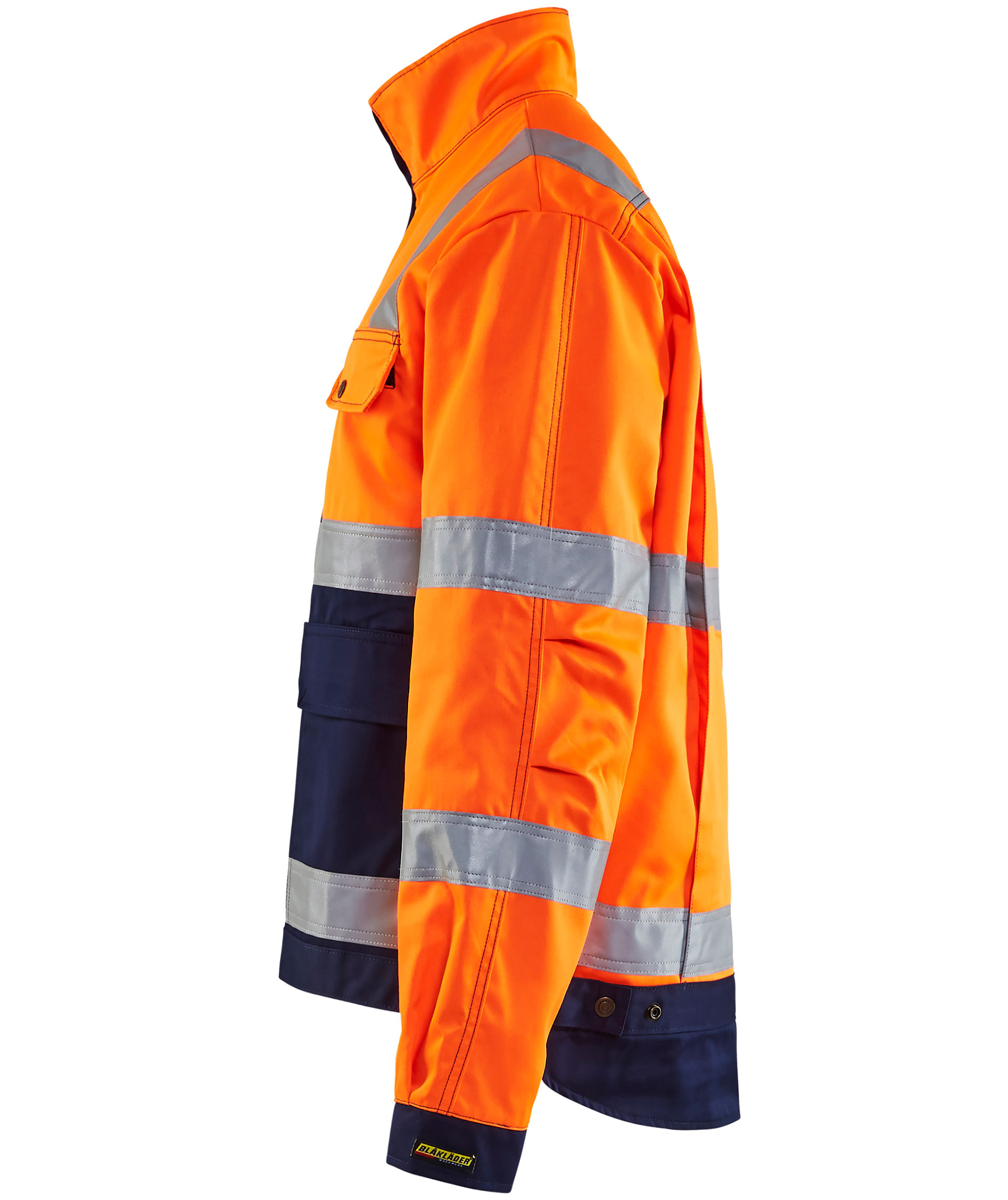 Bl&aring;kl&auml;der work jacket, Hi-vis Orange/Marine, large image number 2