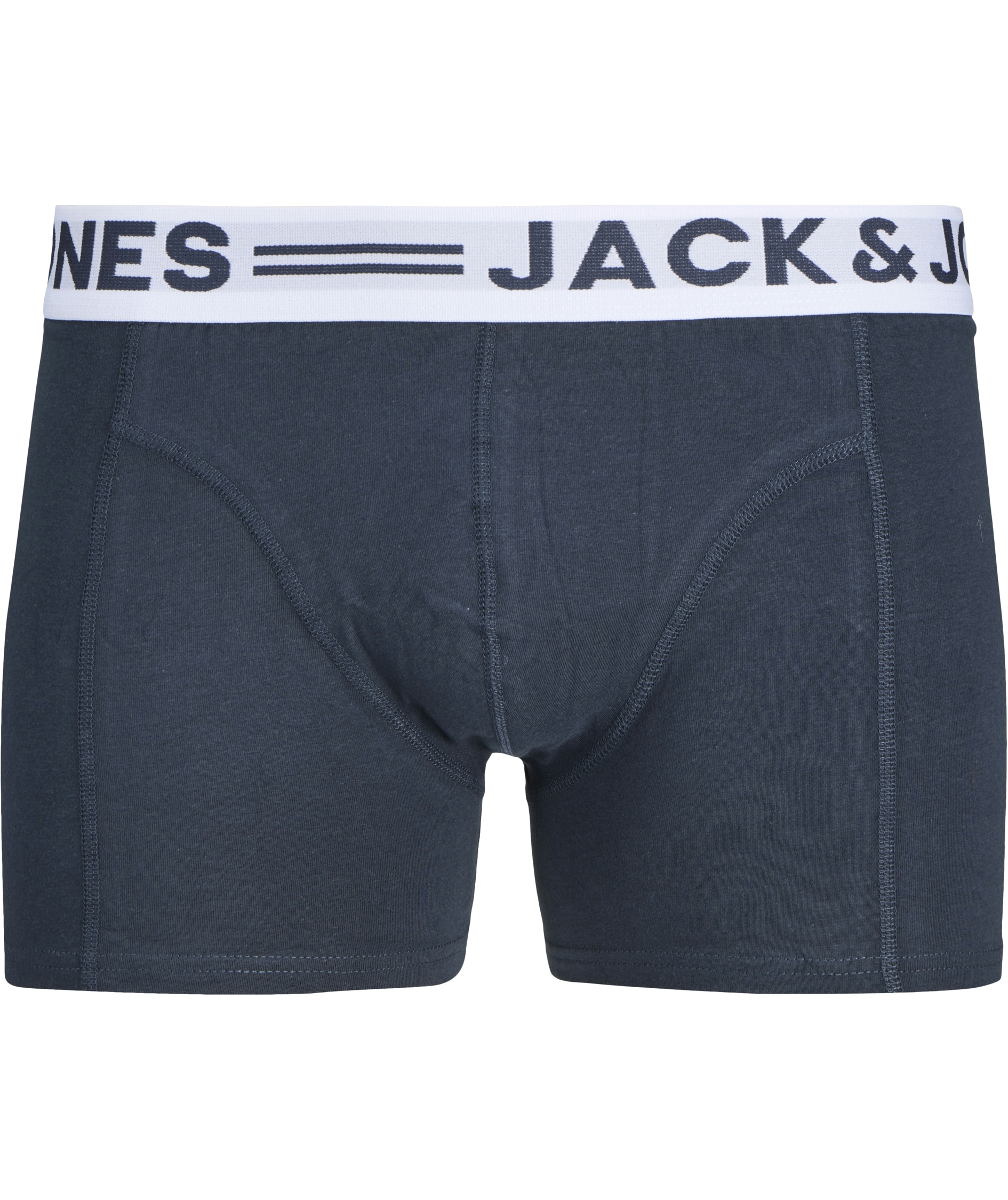 Jack & Jones Sense 3-pack boxershorts, Light Grey Melange/Dress Blues/Salsa, large image number 3