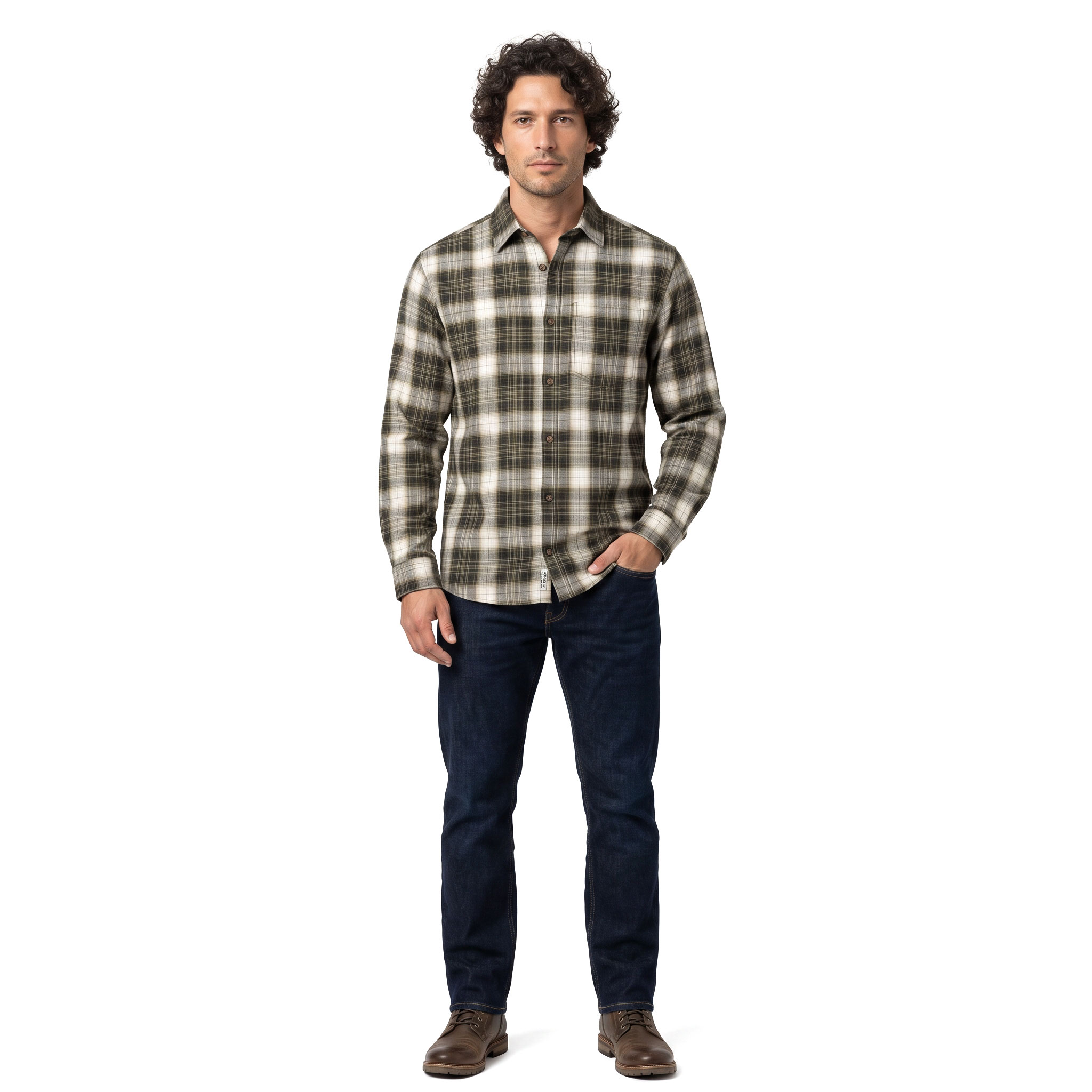 Jack & Jones JJJAMES flannel shirt, Rosin, large image number 2