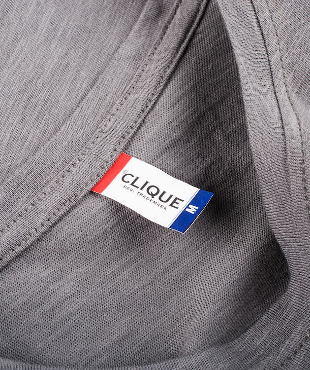 Clique Slub T-skjorte, Gr&aring;, large image number 4