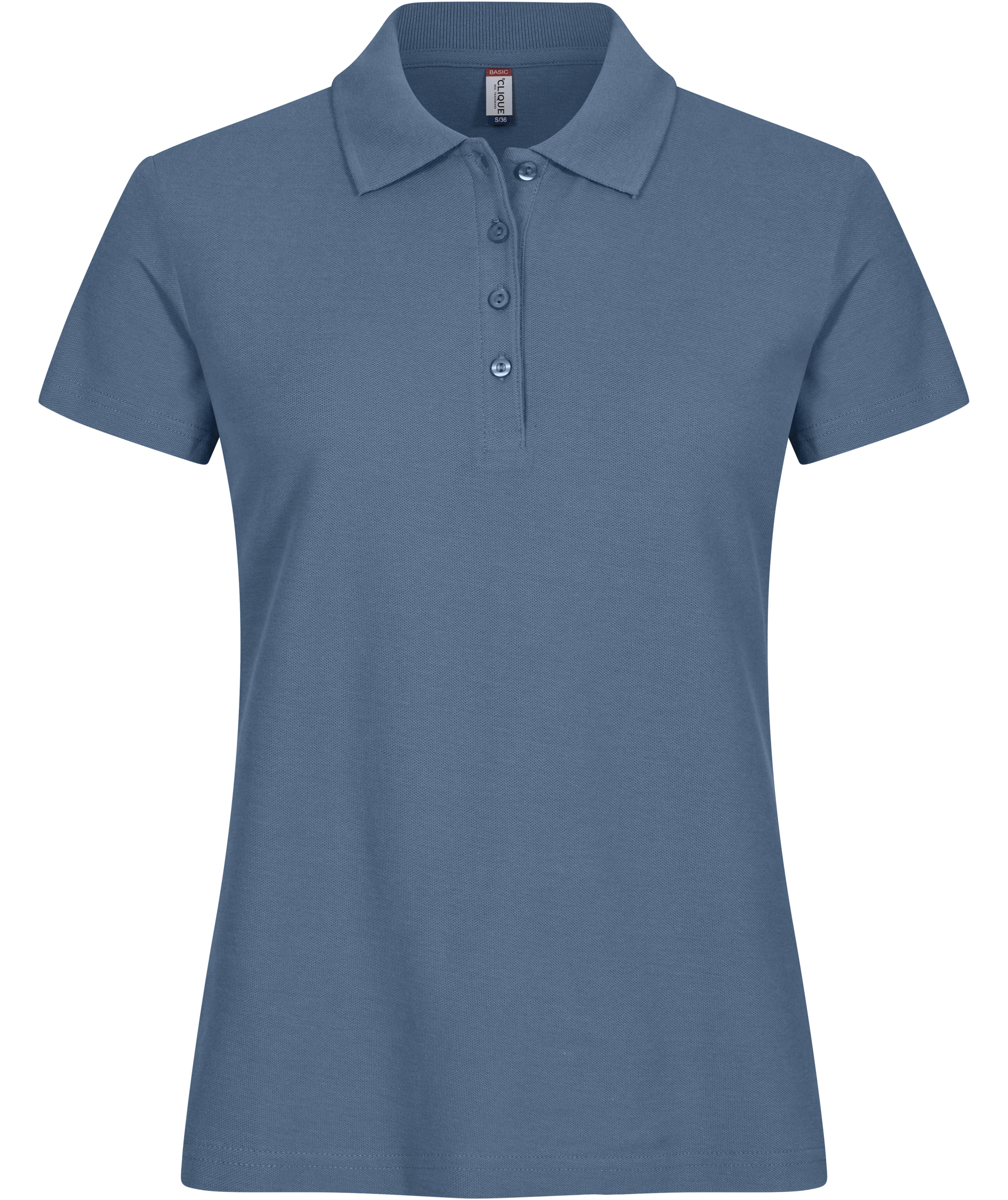 Clique Basic dame polo T-Skjorte, Steel Blue, Steel Blue, swatch