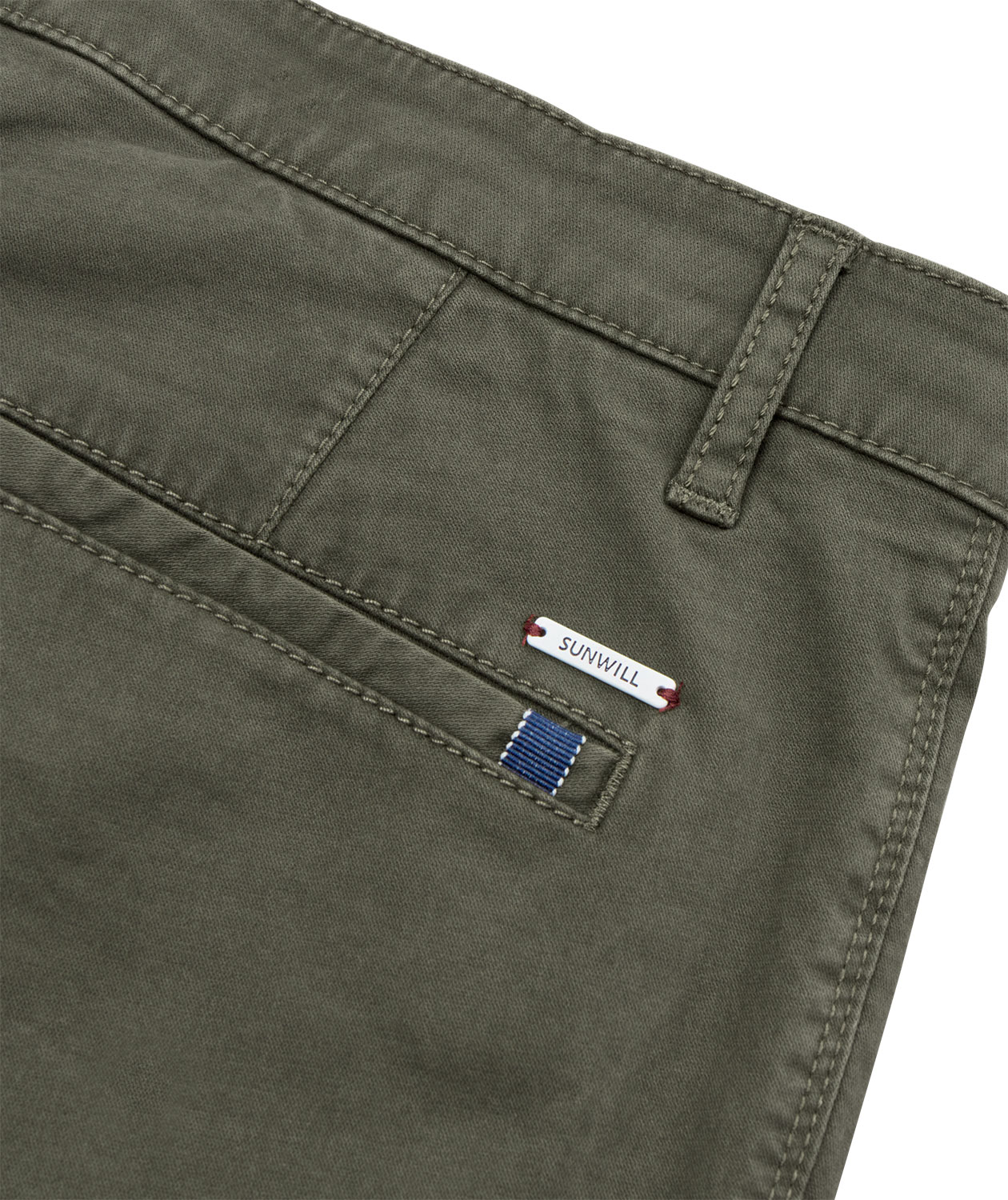 Sunwill Extreme Flexibility Slim fit bukse, Khaki, large image number 5