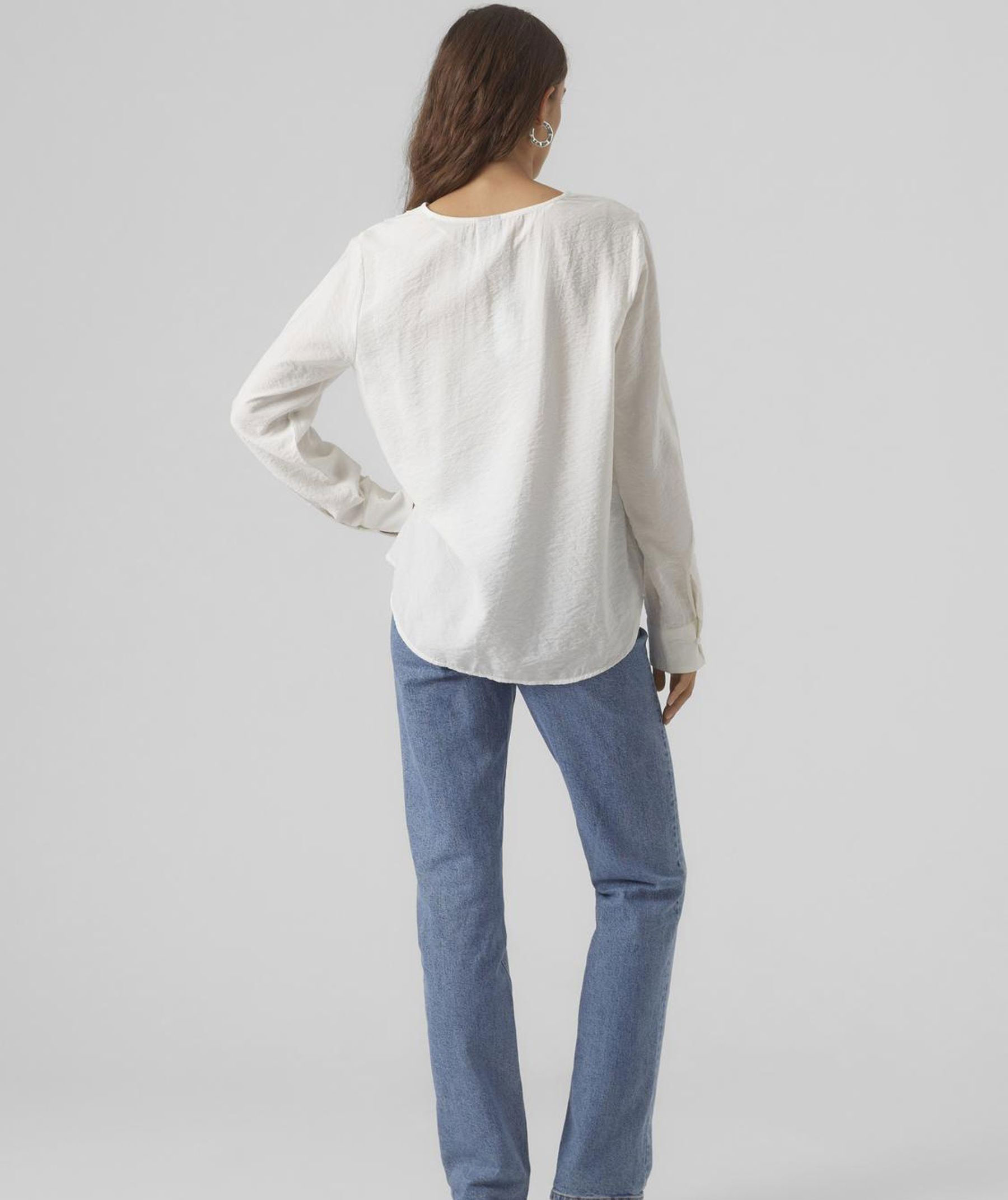 Vero Moda VMLENA Damen Bluse, Snow White, large image number 2