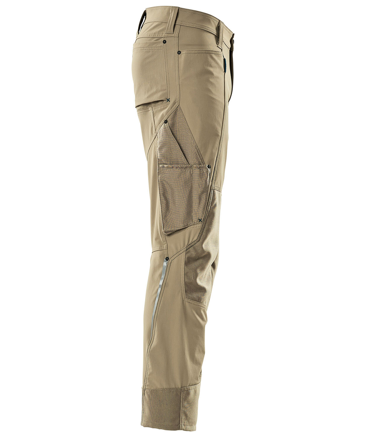 Mascot Advanced arbetsbyxa full stretch, Ljus Khaki, large image number 2
