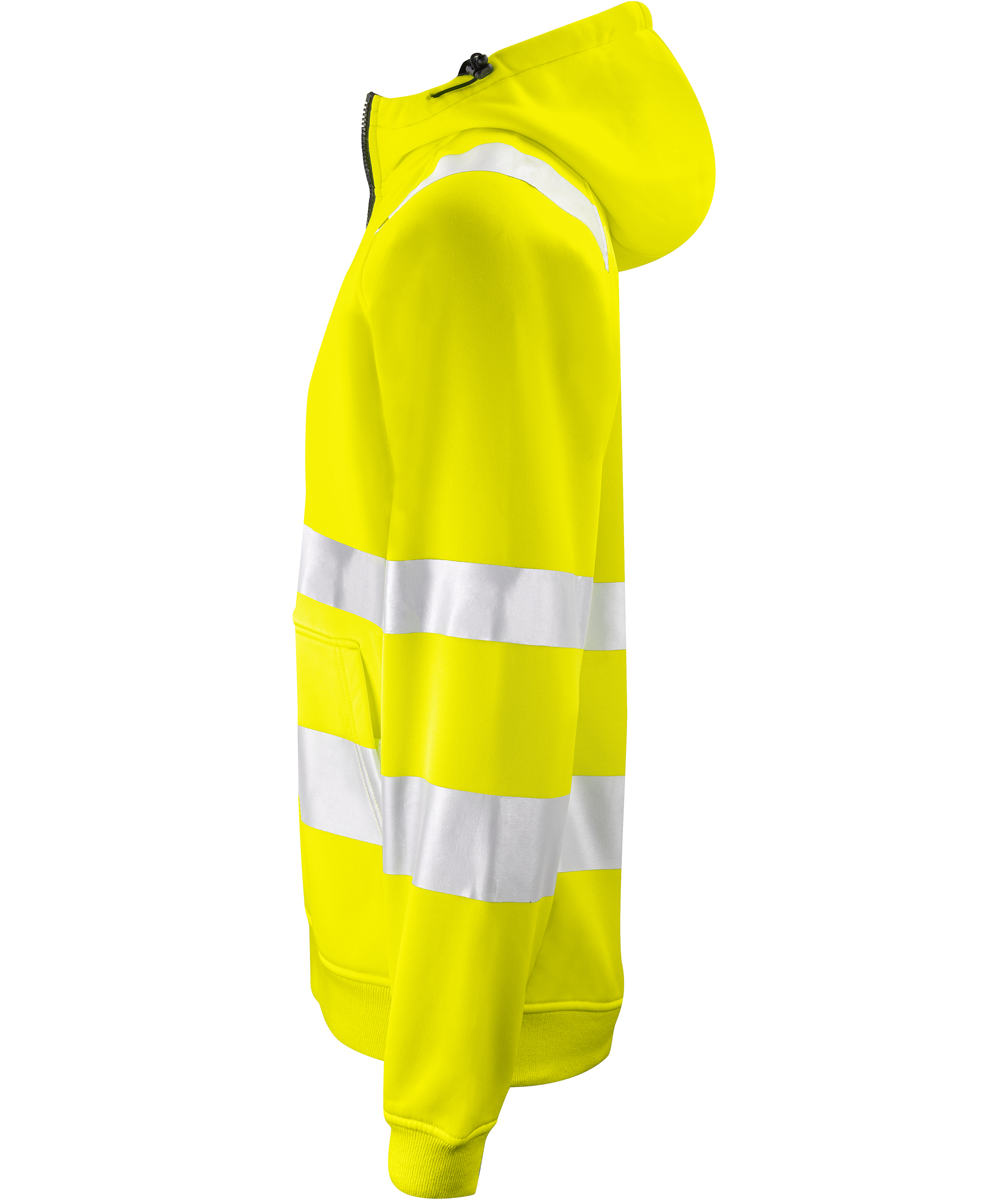 ProJob Hoodie mit Rei&szlig;verschluss, Hi-vis Gelb/Schwarz, large image number 3
