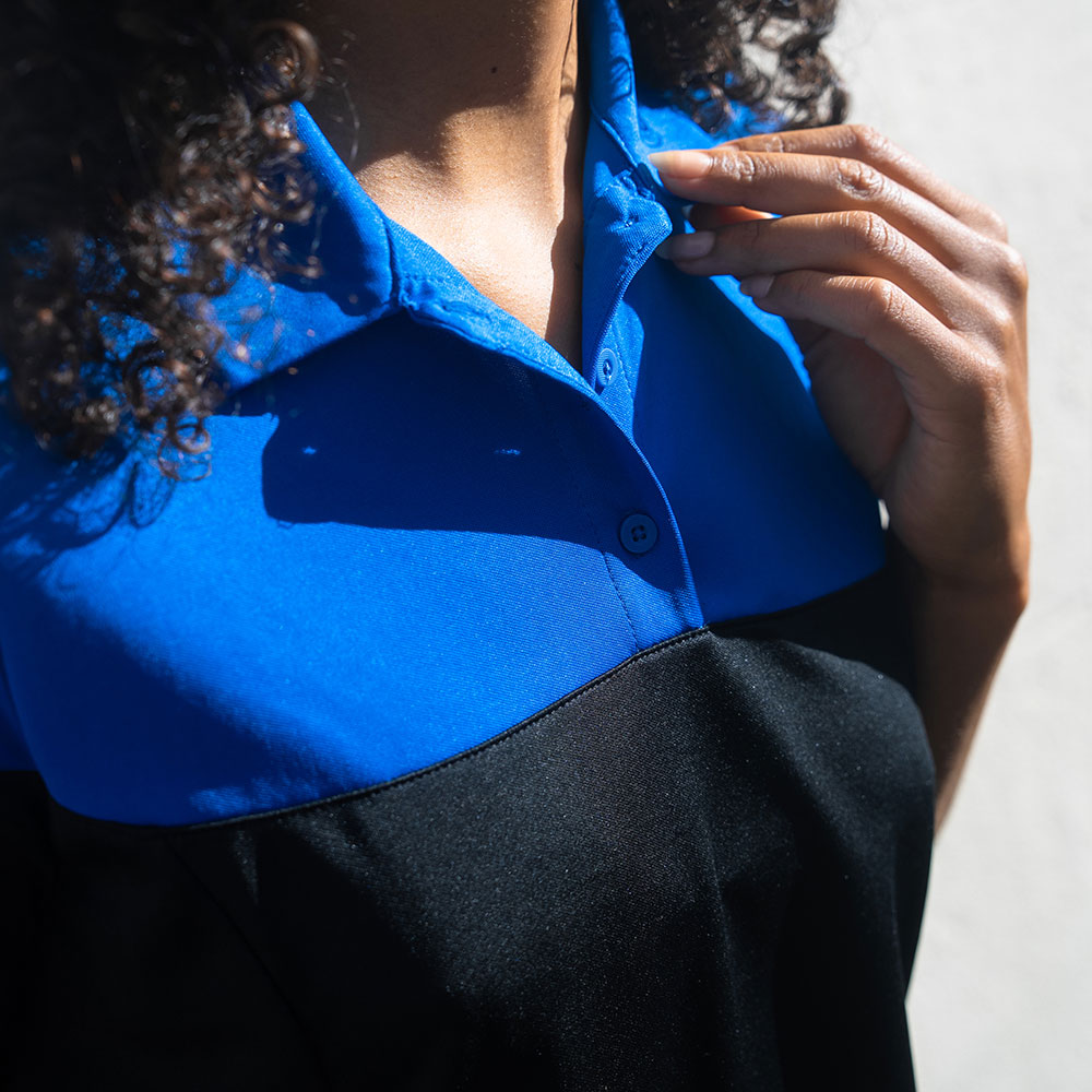 Stormtech Monterey Two-tone women's polo shirt, Black/Blue, large image number 2