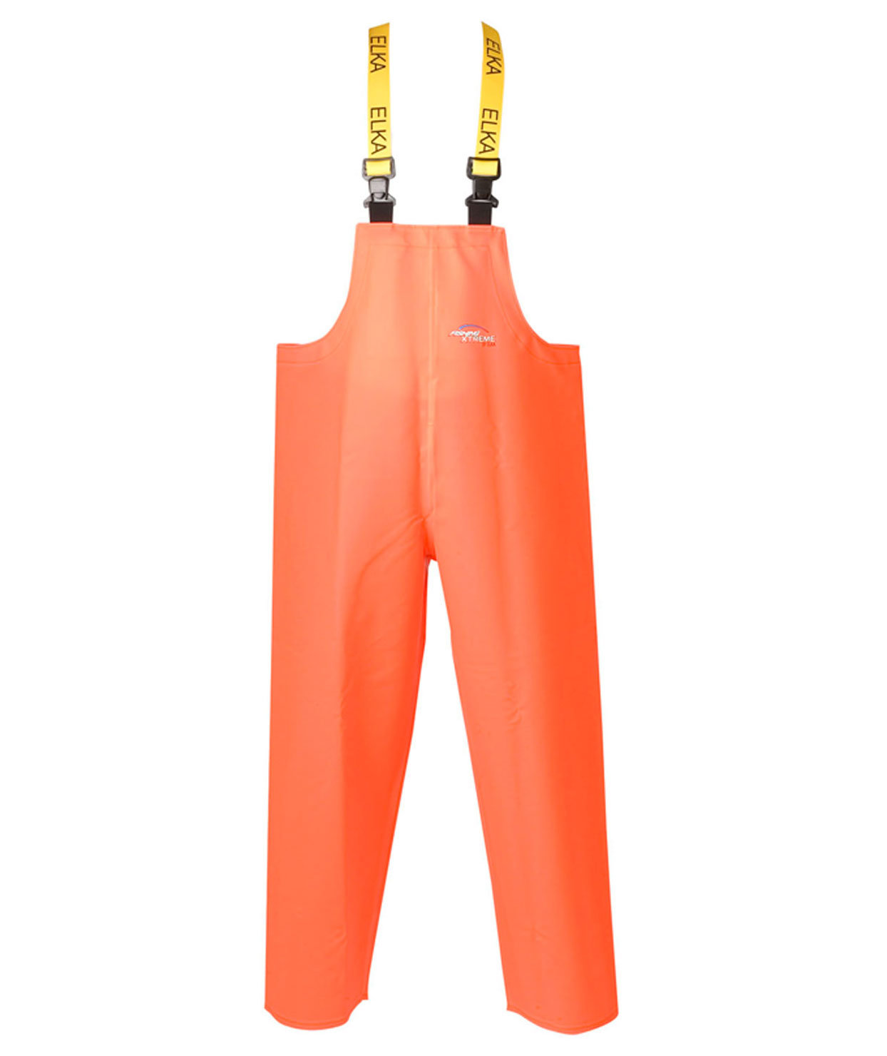 ELKA Fishing Extreme PVC Heavy regn h&auml;ngselbyxa, Varsel Orange