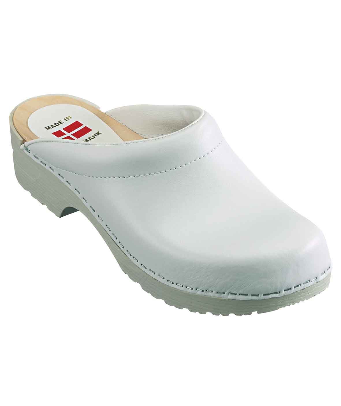 Euro-Dan PU-Fin&eacute;r tresko uten helkappe, Hvit