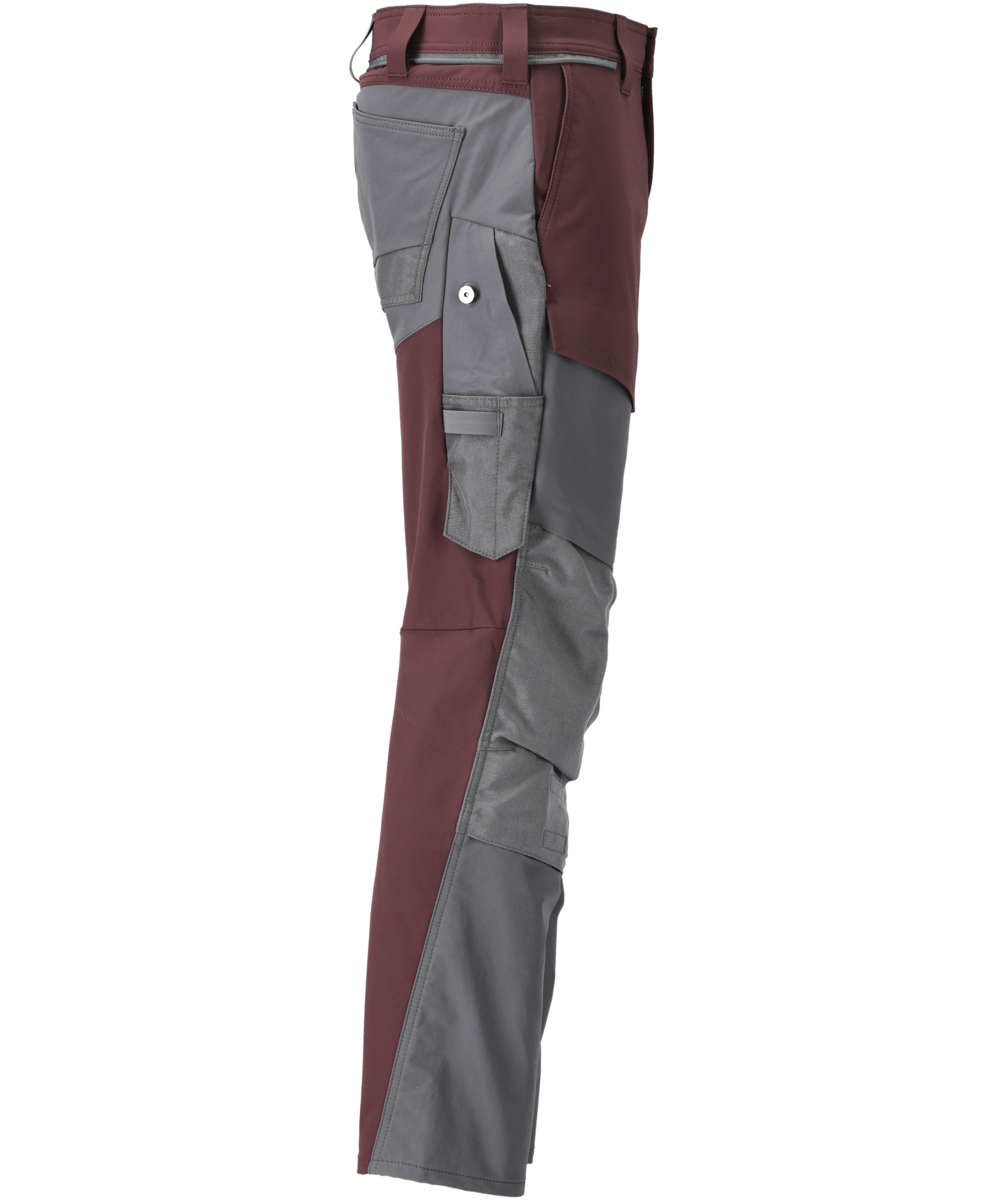 Mascot Customized arbejdsbukser full stretch, Bordeaux/Stengr&aring;, large image number 2