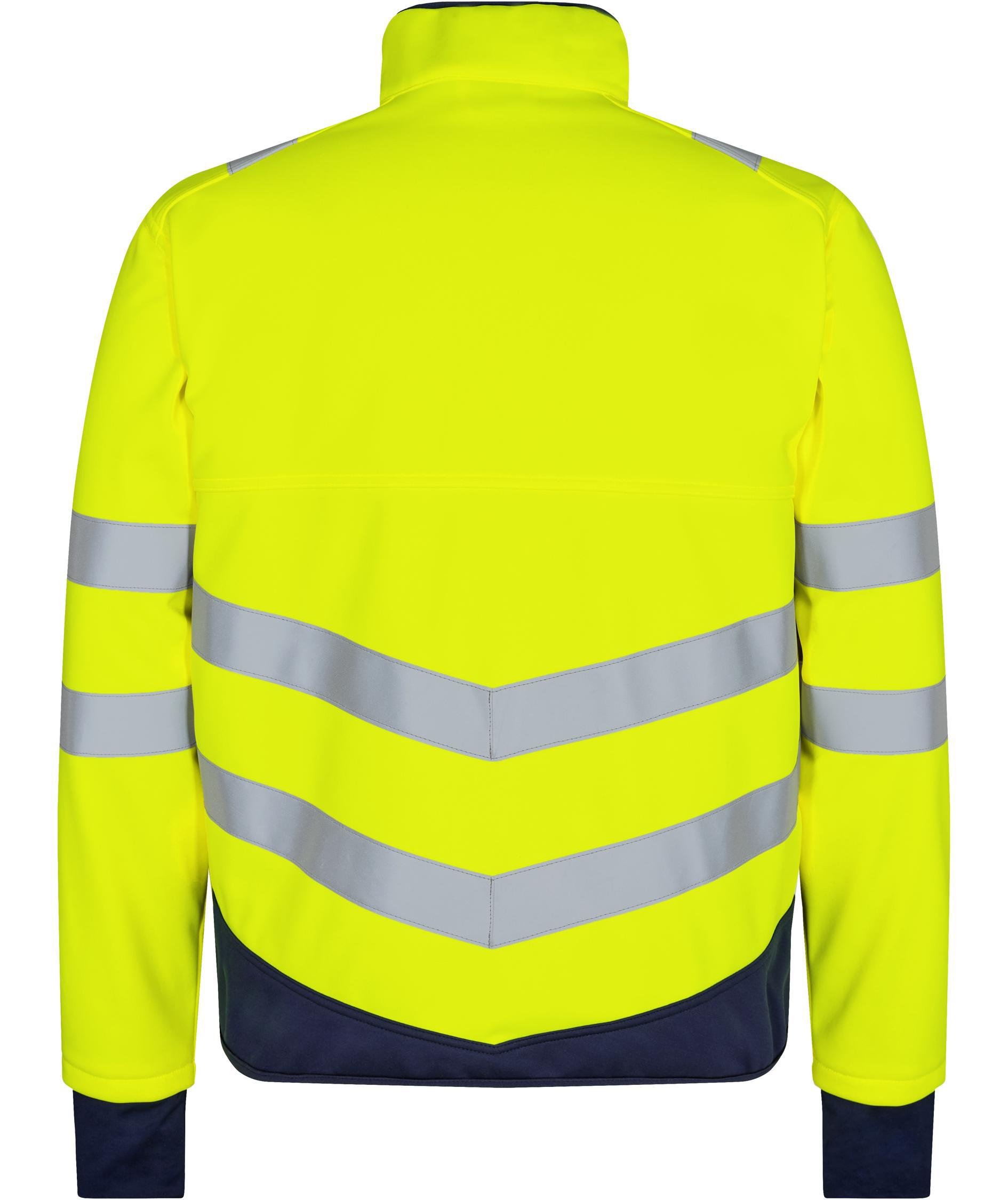 Engel Safety softshell jacket, Yellow/Blue Ink, large image number 1