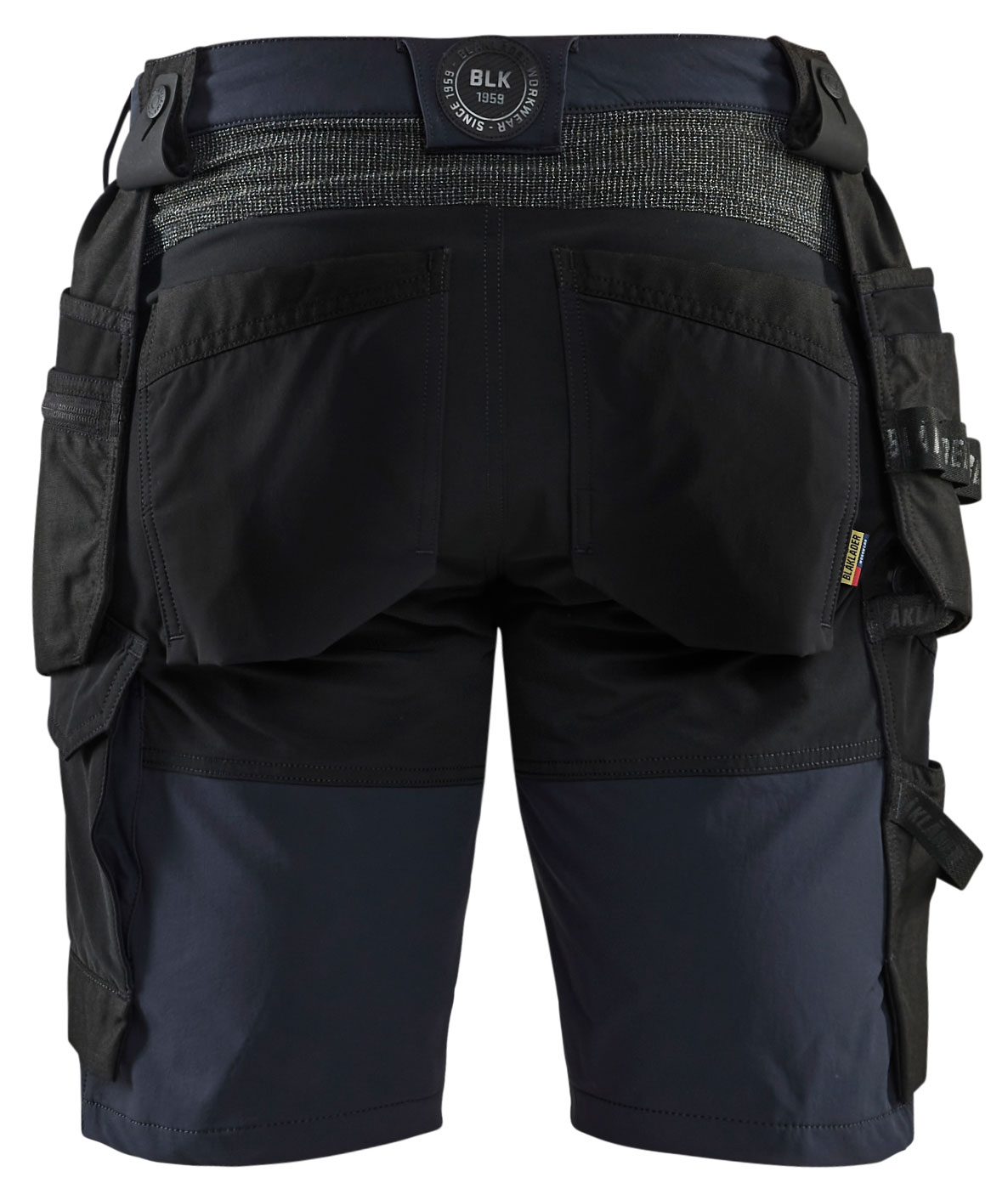 Bl&aring;kl&auml;der h&aring;ndv&aelig;rkershorts full stretch, M&oslash;rk Marine/Sort, large image number 1