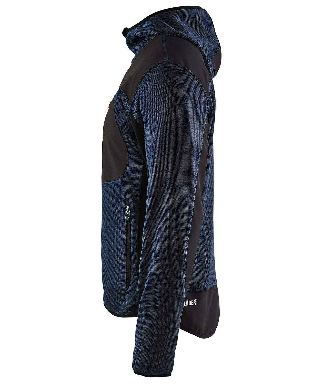 Bl&aring;kl&auml;der stickad softshelljacka X4930, Dark Marin/Svart, large image number 2