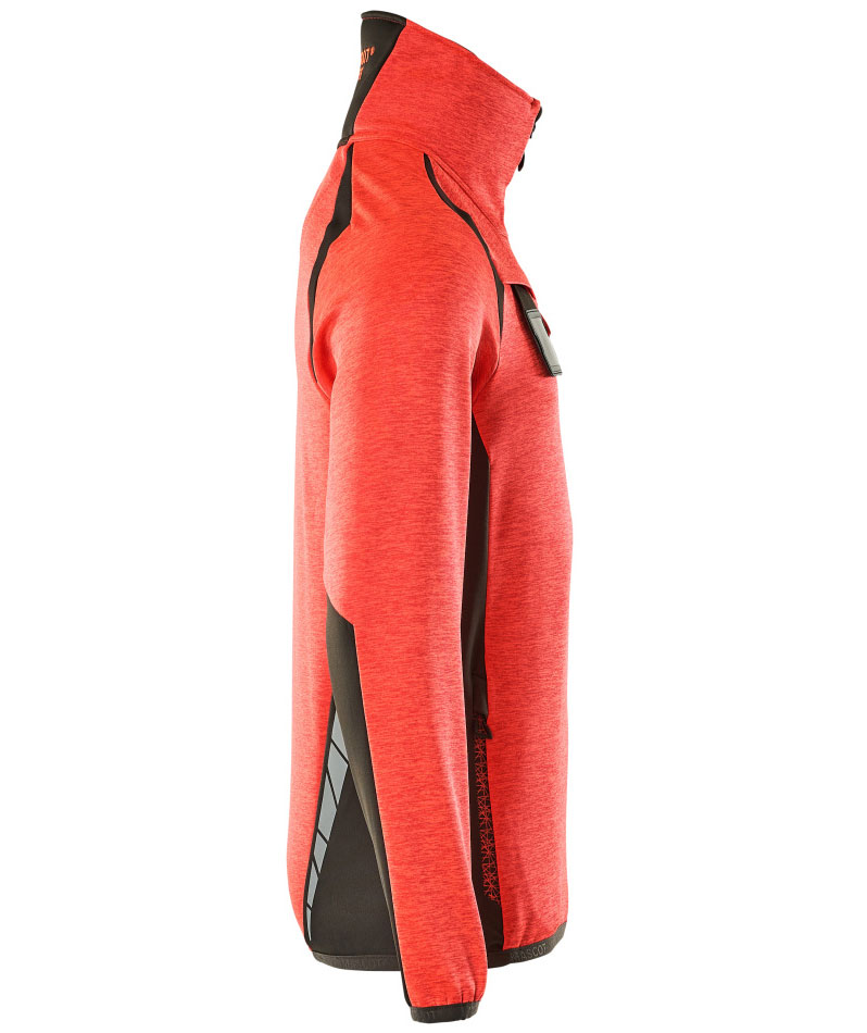 Mascot Accelerate Safe fleecetr&oslash;je, Hi-vis R&oslash;d/M&oslash;rk antracit, large image number 2