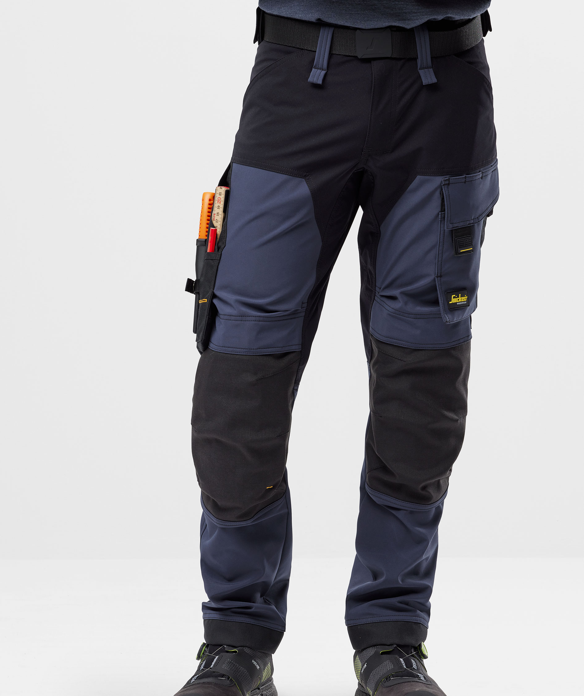 Snickers AllroundWork work trousers 6375 full stretch, Navy/black, large image number 2