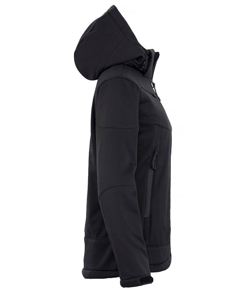 Clique Grayland women's softshell jacket, Black, large image number 3