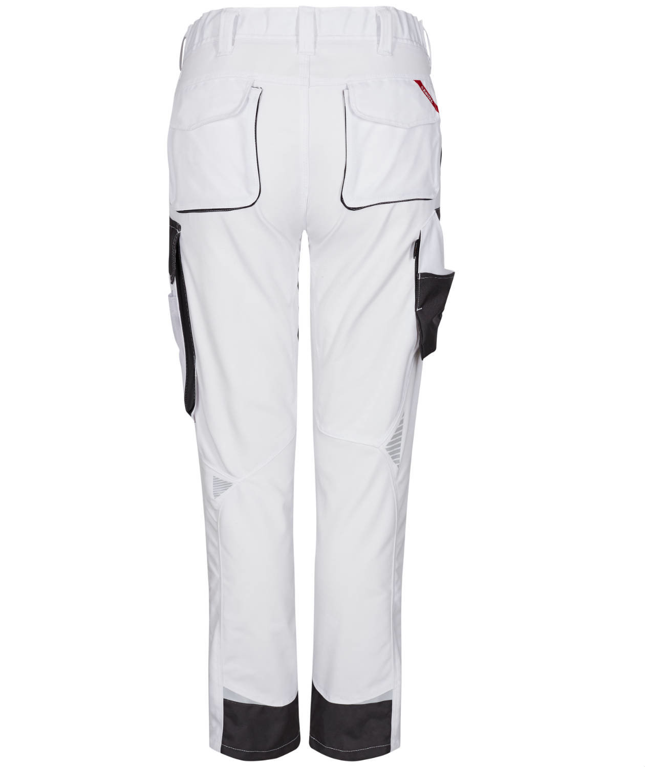 Engel Galaxy dame arbejdsbukser, Hvid/Antracitgr&aring;