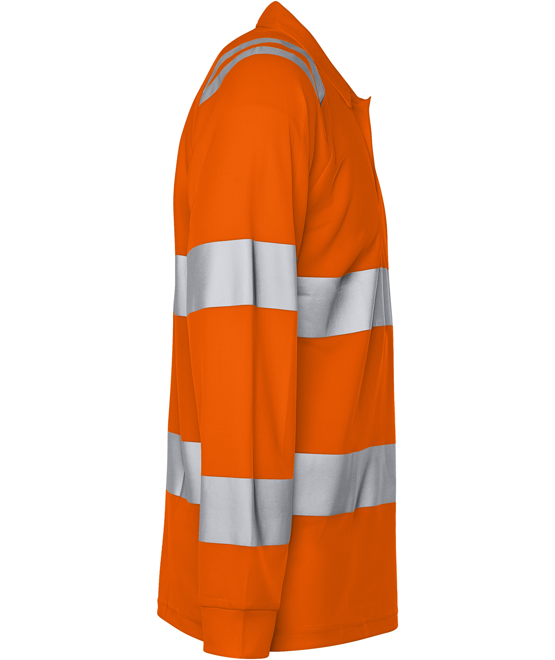 Fristads lang&auml;rmliges Poloshirt 7864 GPST, Hi-vis Orange, large image number 2