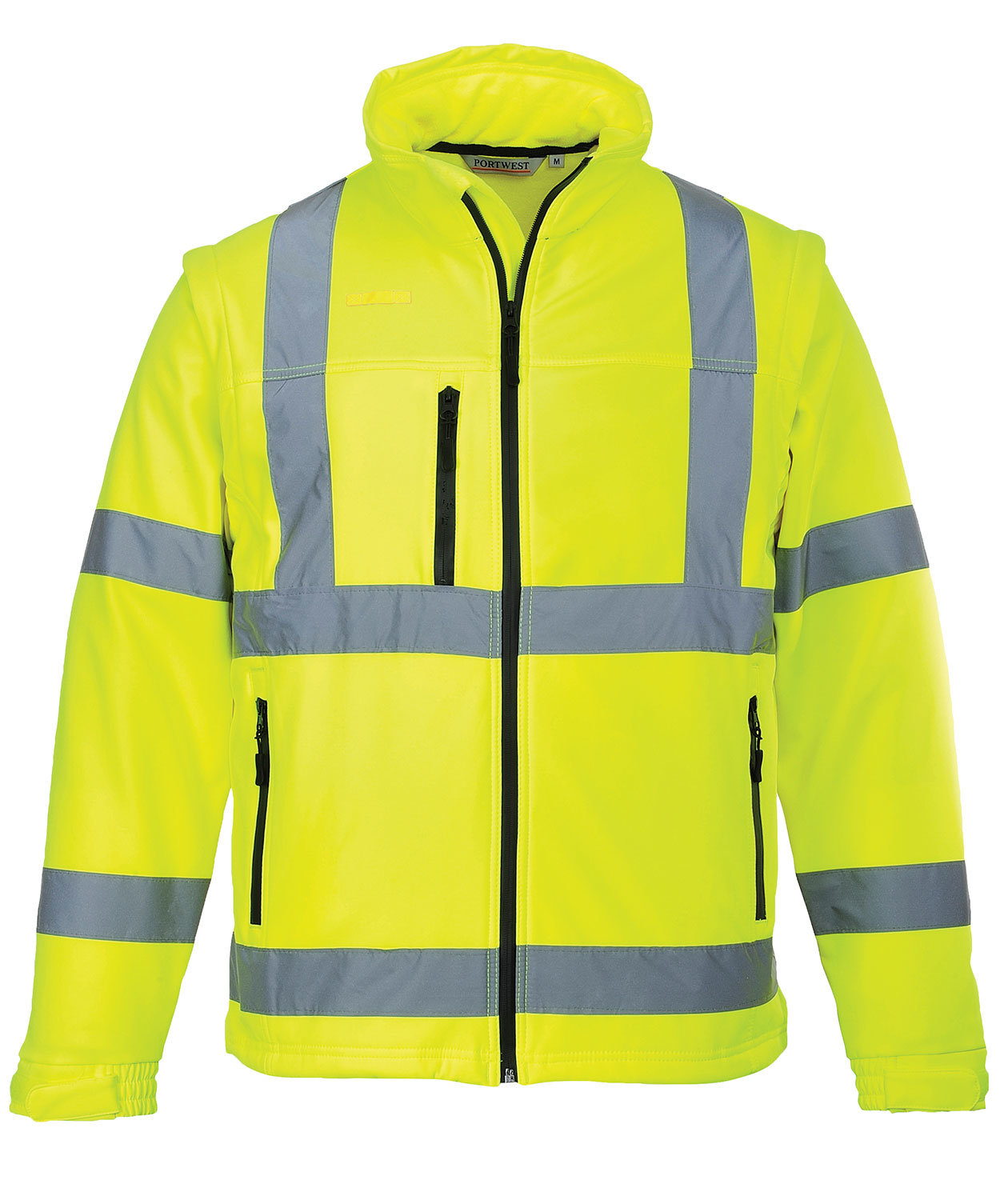 Portwest 2-i-1 softshelljacka, Varsel Gul